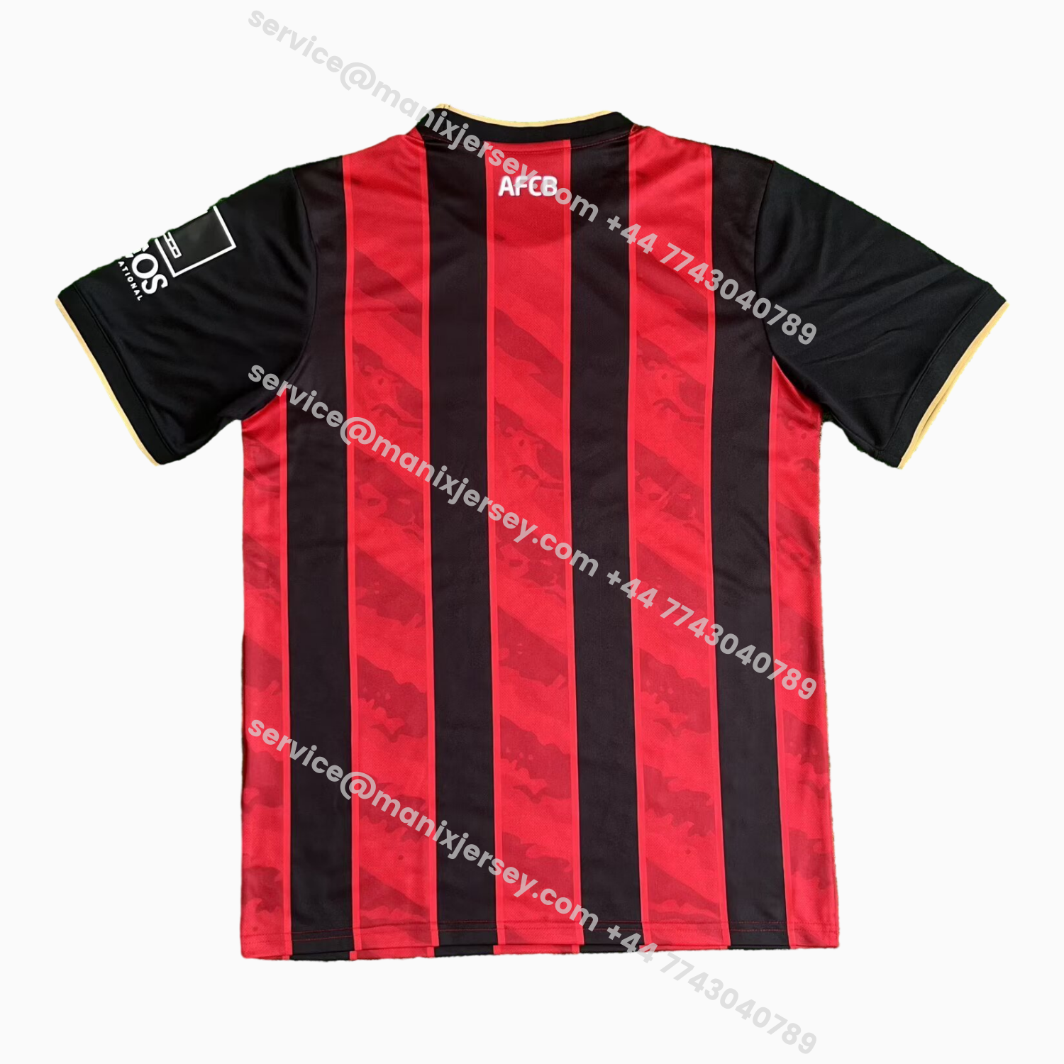 ManixJersey.com | Bournemouth 25-26 Home Jersey - Fans Version -Customize Name, Number and Patch | Worldwide Shipping