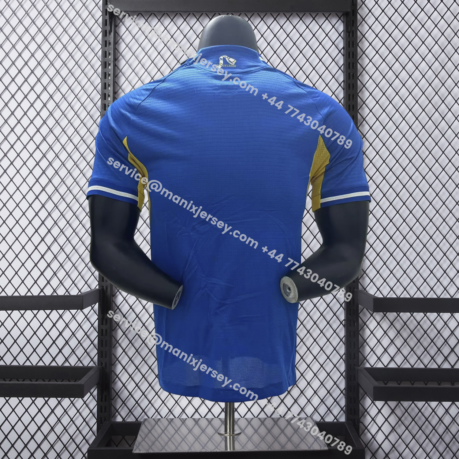 ManixJersey.com | Leeds United 25-26 Away Blue Jersey - Player Version -Customize Name, Number and Patch | Worldwide Shipping