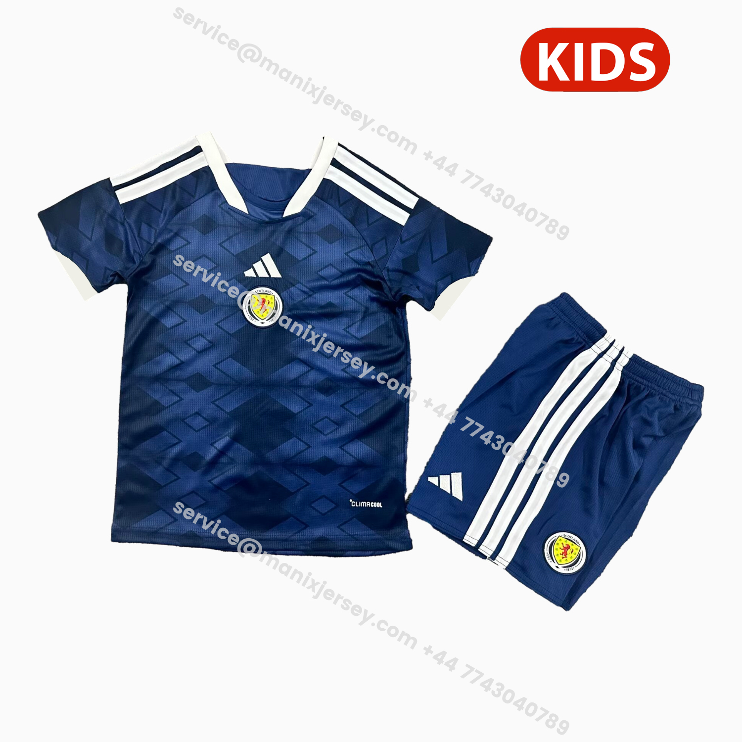 ManixJersey.com | S-c-o.t l.a-n.d 2026 Home Kids Kit -Customize Name, Number and Patch | Worldwide Shipping