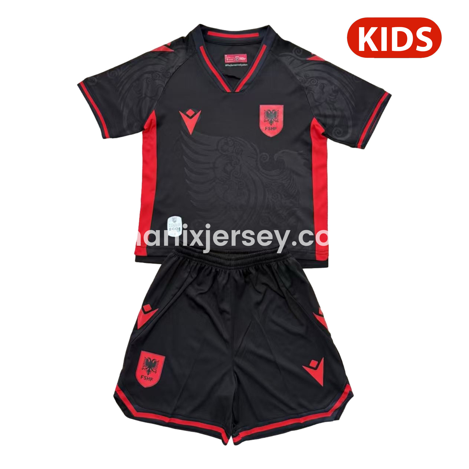 ManixJersey.com | Albania 25-26 Third Kids Kit -Customize Name, Number and Patch | Worldwide Shipping