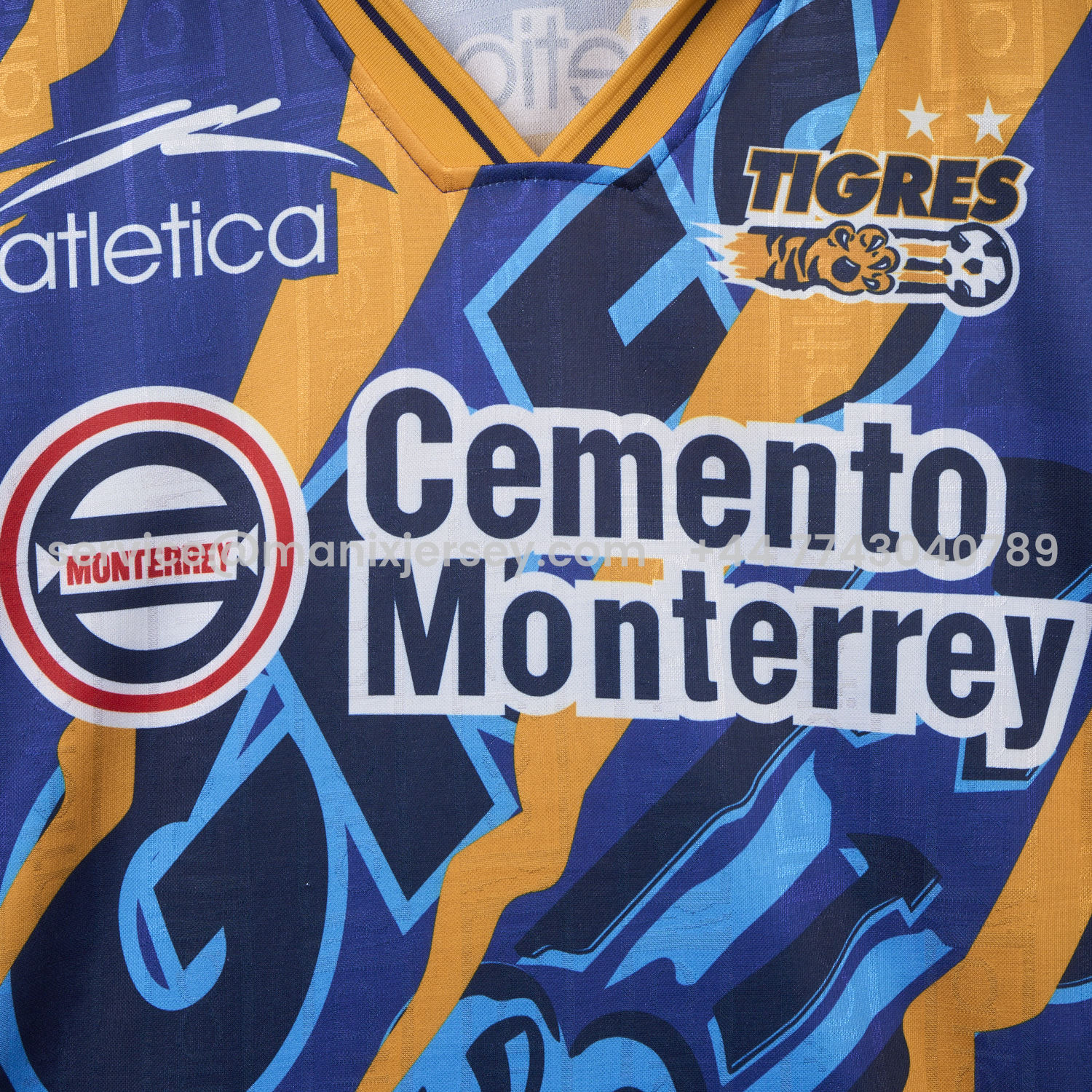 ManixJersey.com | Retro Tigres UANL 1997-98 Away Jersey -Customize Name, Number and Patch | Worldwide Shipping