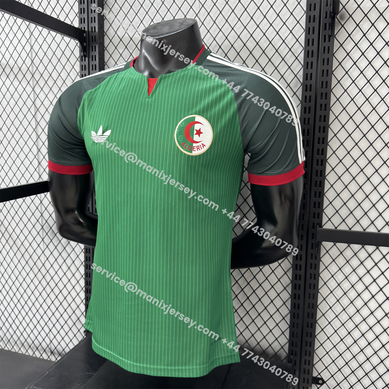 ManixJersey.com | Algeria 2026 Away Green Jersey - Player Version -Customize Name, Number and Patch | Worldwide Shipping