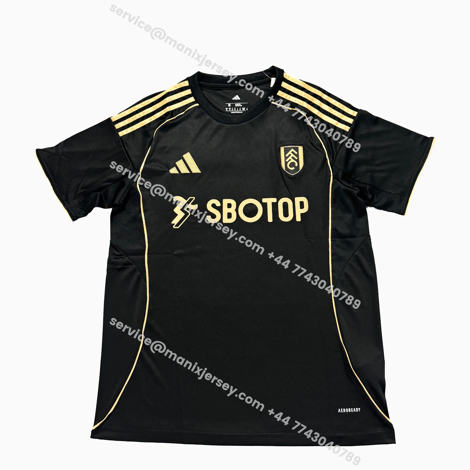 ManixJersey.com | Fulham 25-26 Third Black Jersey - Fans Version -Customize Name, Number and Patch | Worldwide Shipping