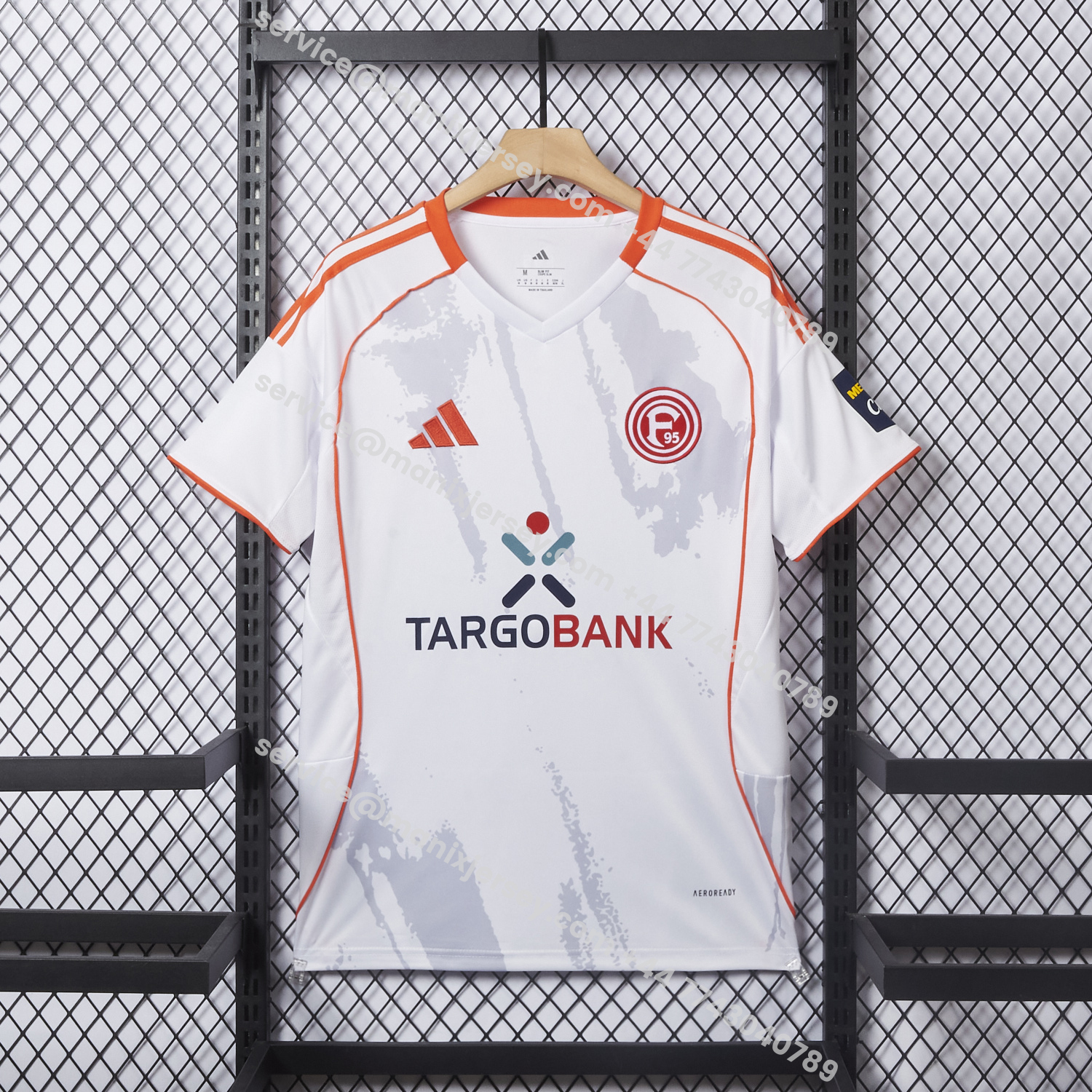 ManixJersey.com | Fortuna Düsseldorf 25-26 Away Jersey - Fans Version -Customize Name, Number and Patch | Worldwide Shipping