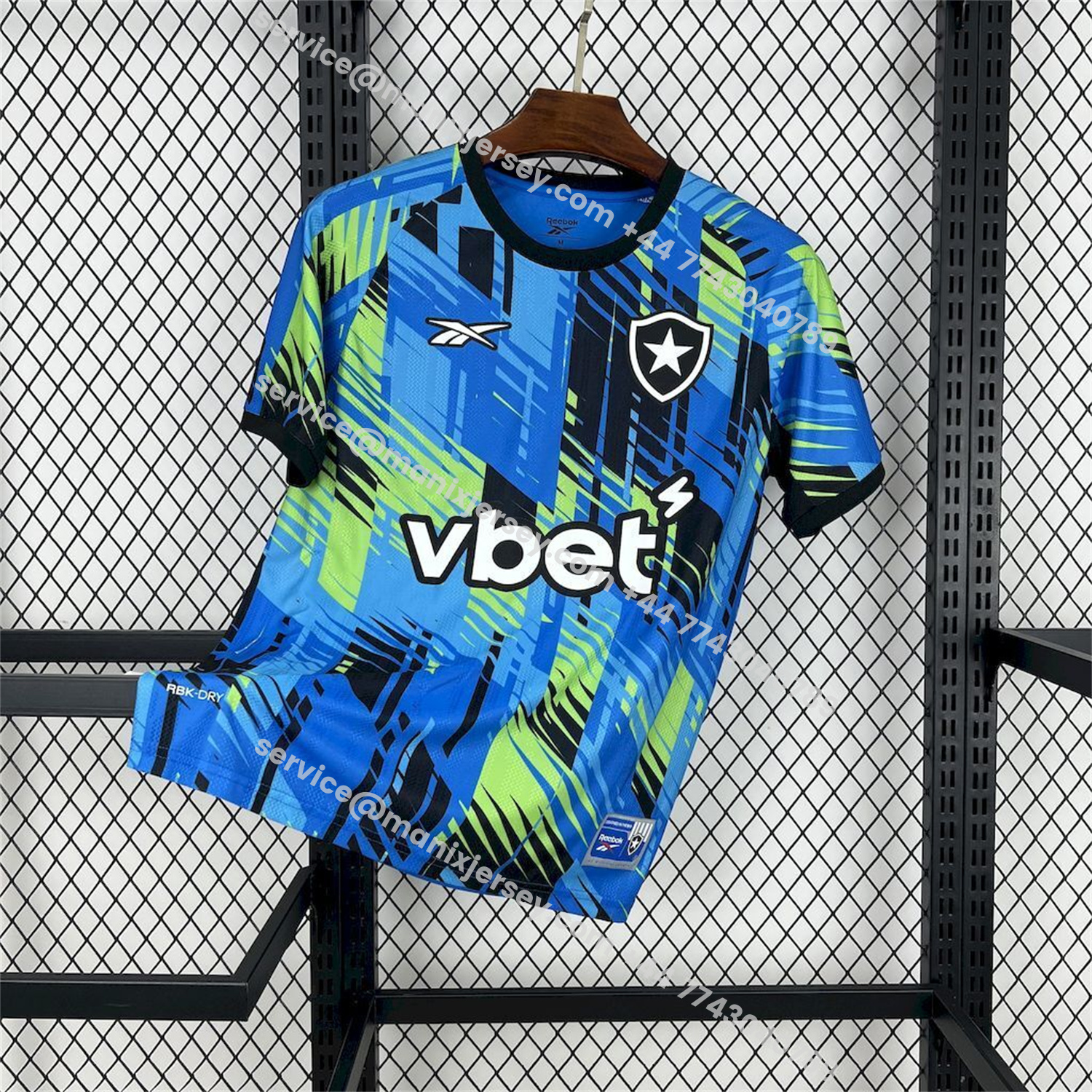 ManixJersey.com | Botafogo 25-26 Goalkeeper Blue Jersey - Fans Version -Customize Name, Number and Patch | Worldwide Shipping