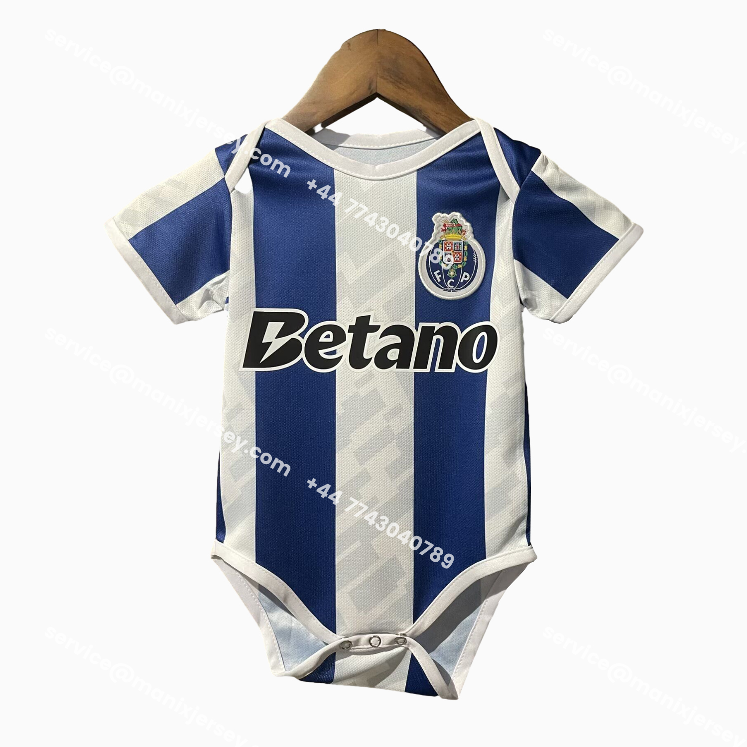 ManixJersey.com | Porto 25-26 Home Baby Crawling Suit -Customize Name, Number and Patch | Worldwide Shipping