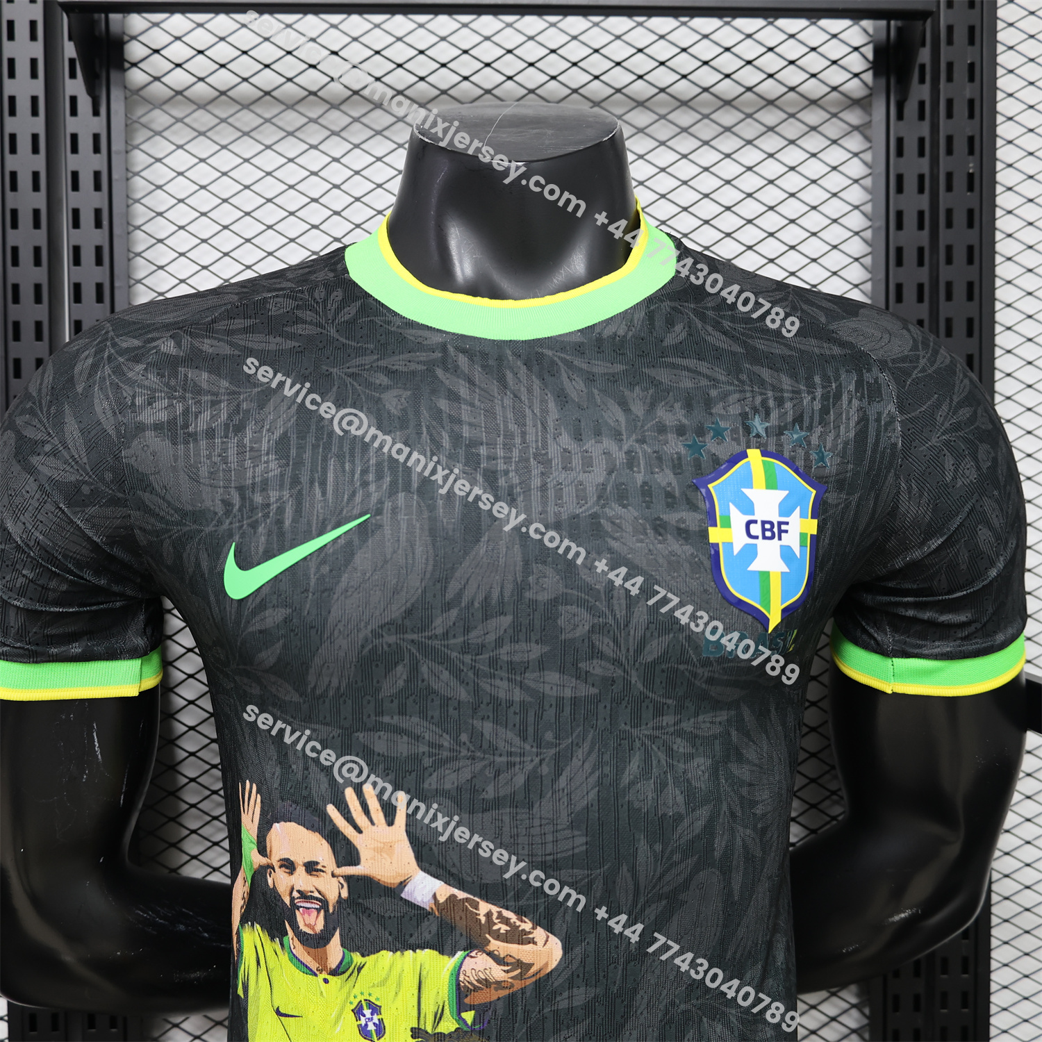 Brazil 2026 Black With Green Trim Brazilian Football Players Special Edition Jersey - Player Version:football jersey mysite: unitedjerseyfootball 邓江浪:football