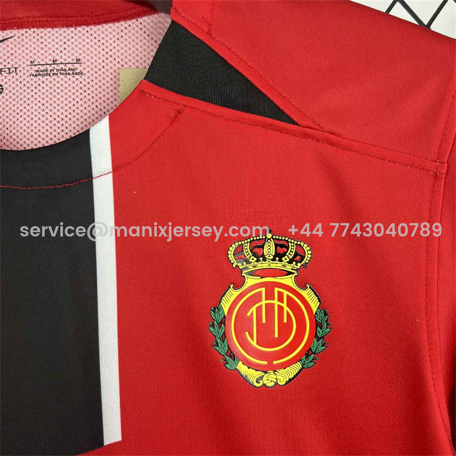 ManixJersey.com | Mallorca 25-26 Home Red Jersey - Fans Version -Customize Name, Number and Patch | Worldwide Shipping
