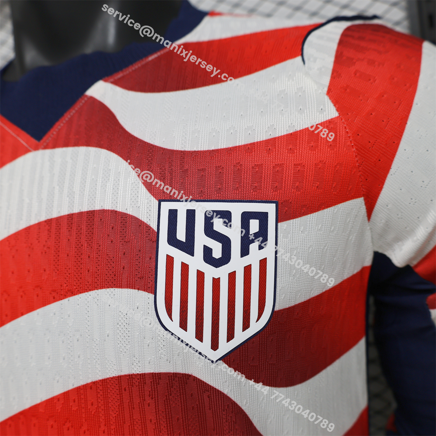 【Back Blank】United States USA 2026 Home Long Sleeves Jersey - Player Version:football jersey mysite: unitedjerseyfootball 邓江浪:football