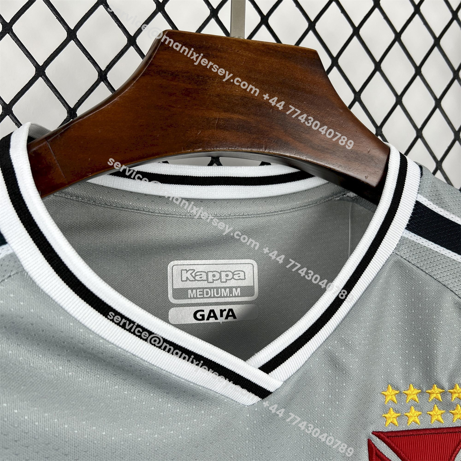 ManixJersey.com | Women's Vasco da Gama 25-26 Grey Pre-Match Jersey -Customize Name, Number and Patch | Worldwide Shipping