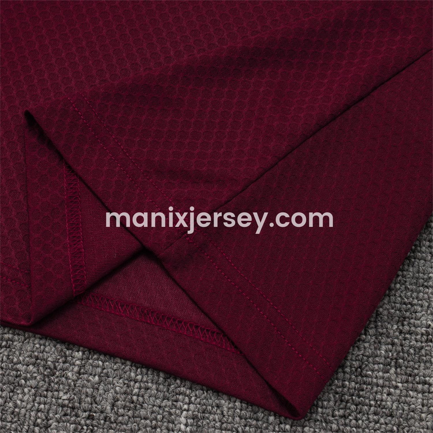 ManixJersey.com | Bayern Munich 25-26 POLO Short-Sleeve Training Set - Deep Red Top and Pants -Customize Name, Number and Patch | Worldwide Shipping