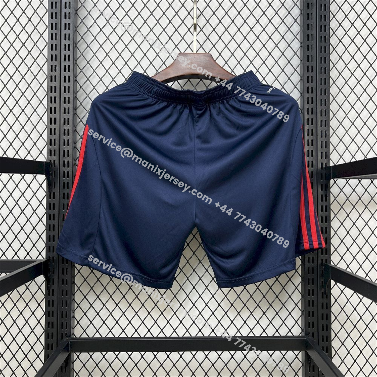 ManixJersey.com | Arsenal 25-26 Away Blue Shorts - Fans Version -Customize Name, Number and Patch | Worldwide Shipping