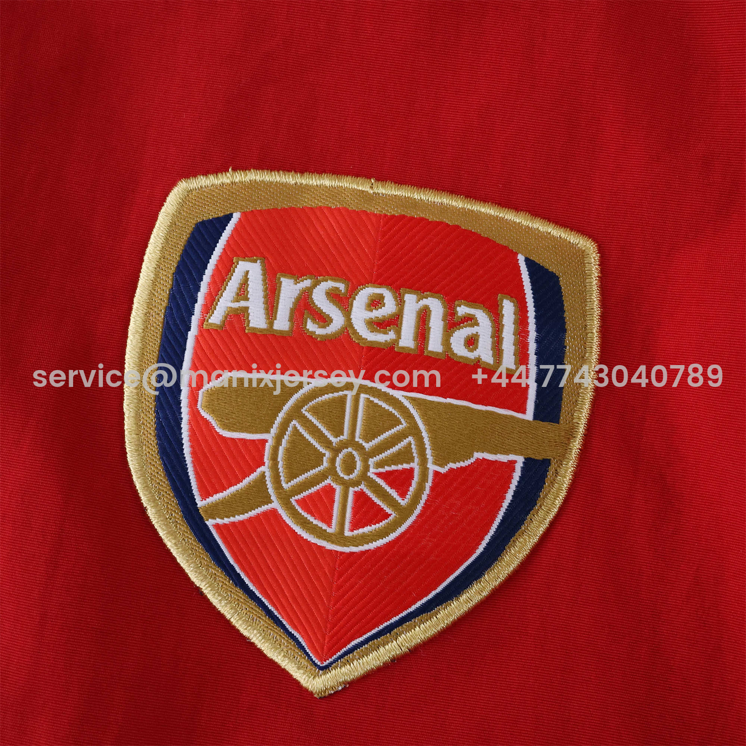 ManixJersey.com | Arsenal 25-26 Throwback Windbreaker Jacket - Red -Customize Name, Number and Patch | Worldwide Shipping