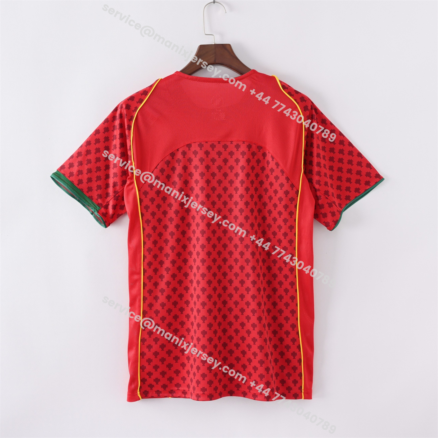 ManixJersey.com | Retro Portugal 2004 Home Jersey -Customize Name, Number and Patch | Worldwide Shipping
