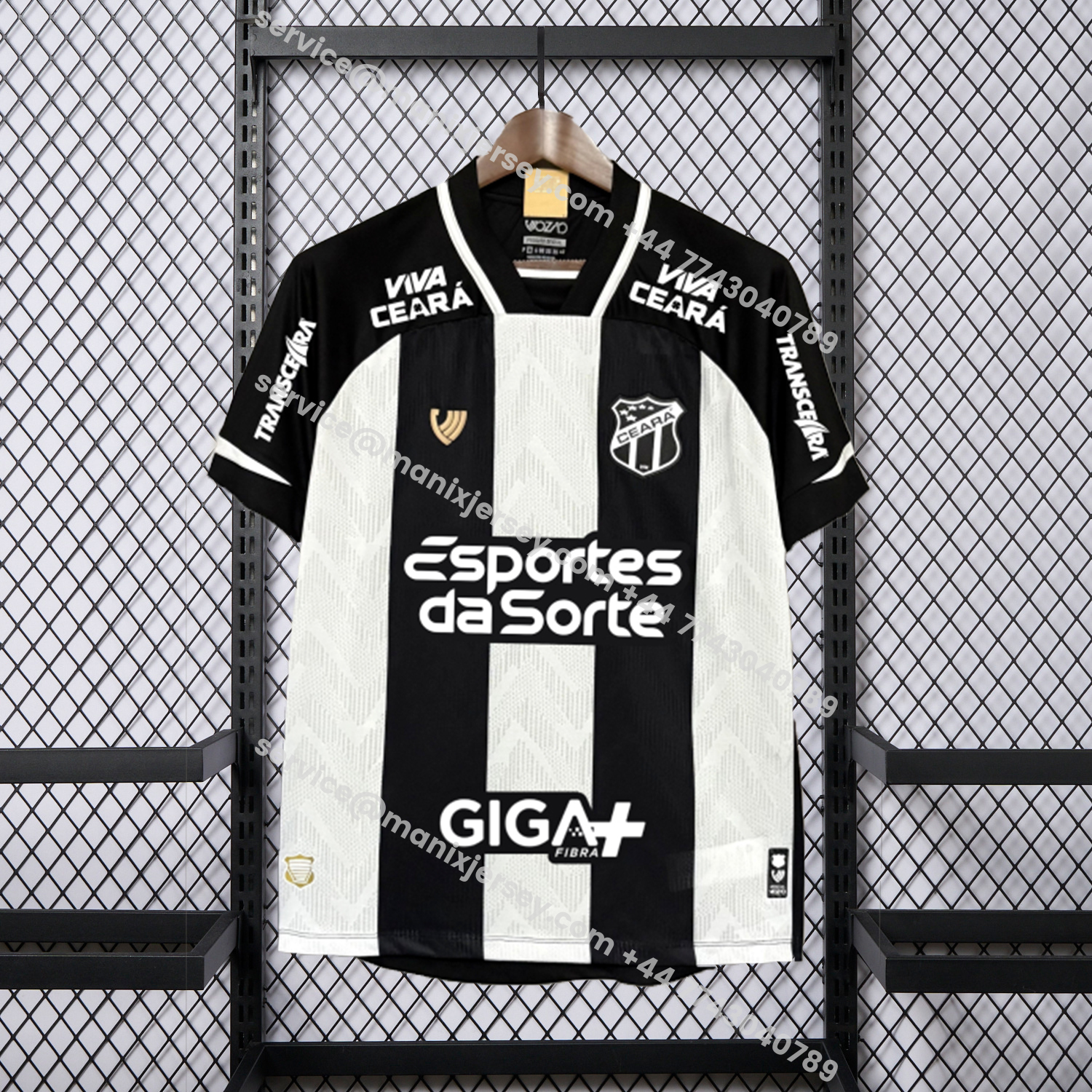 ManixJersey.com | Ceará 25-26 Home Jersey With Sponsors - Fans Version -Customize Name, Number and Patch | Worldwide Shipping
