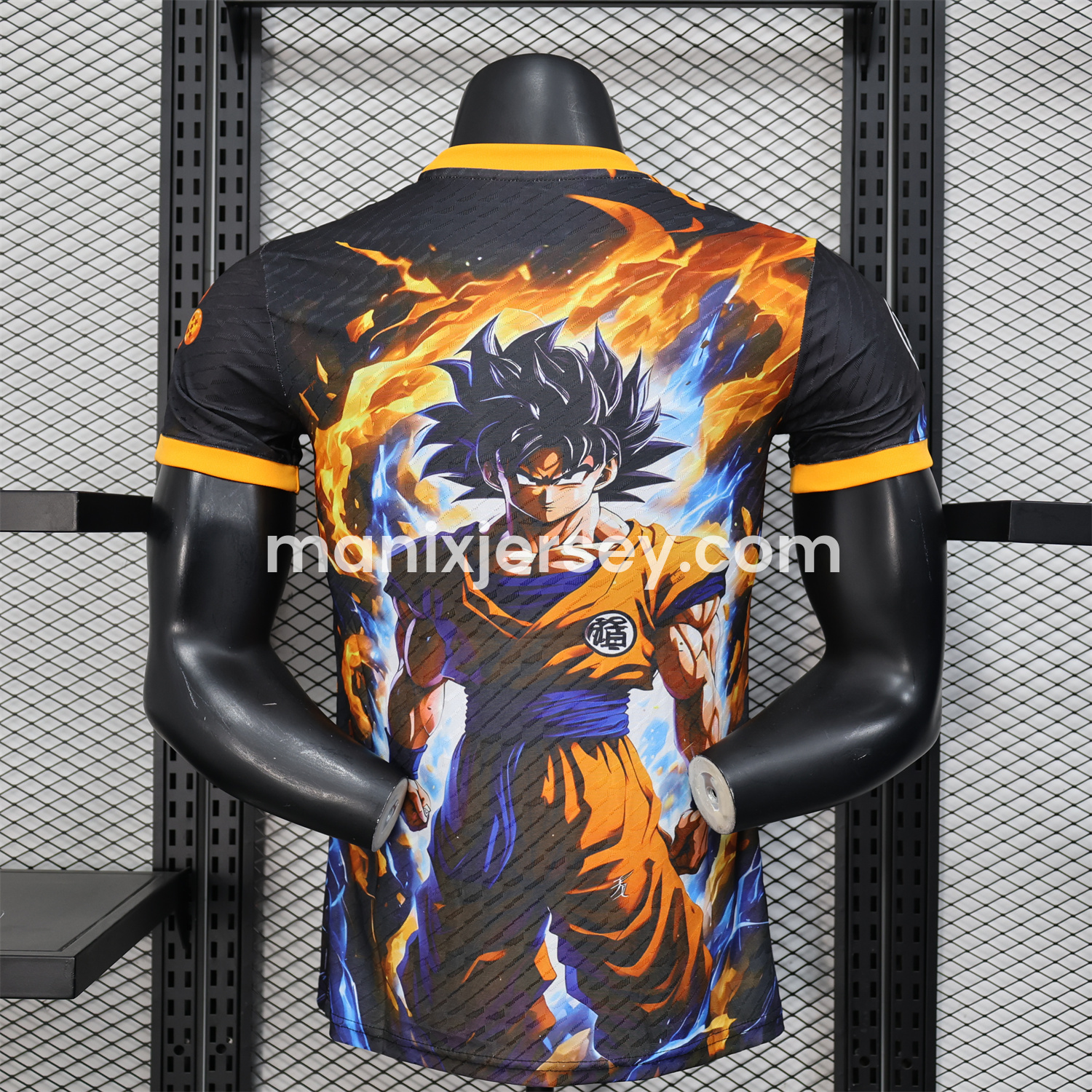ManixJersey.com | Japan 25-26 Goku Fighting Form Black Special Jersey - Player Version -Customize Name, Number and Patch | Worldwide Shipping