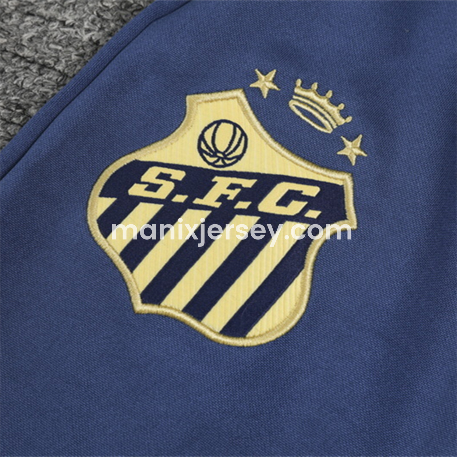 ManixJersey.com | Santos 24-25 Long Sleeve Training Set - Deep Blue -Customize Name, Number and Patch | Worldwide Shipping