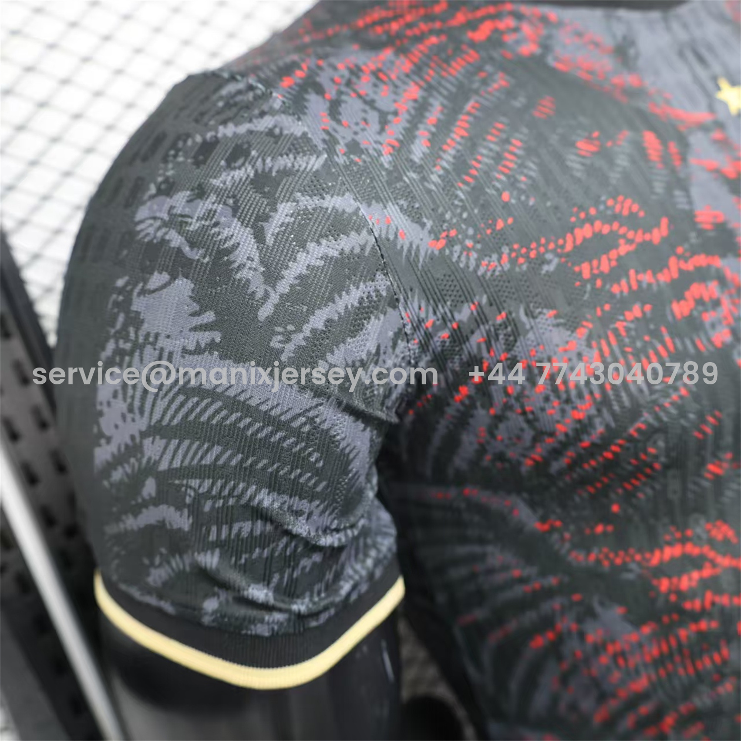 ManixJersey.com | Paris Saint-Germain PSG 25-26 Champions League Commemorative Edition Black Red Eiffel Tower Jersey - Player Version -Customize Name, Number and Patch | Worldwide Shipping