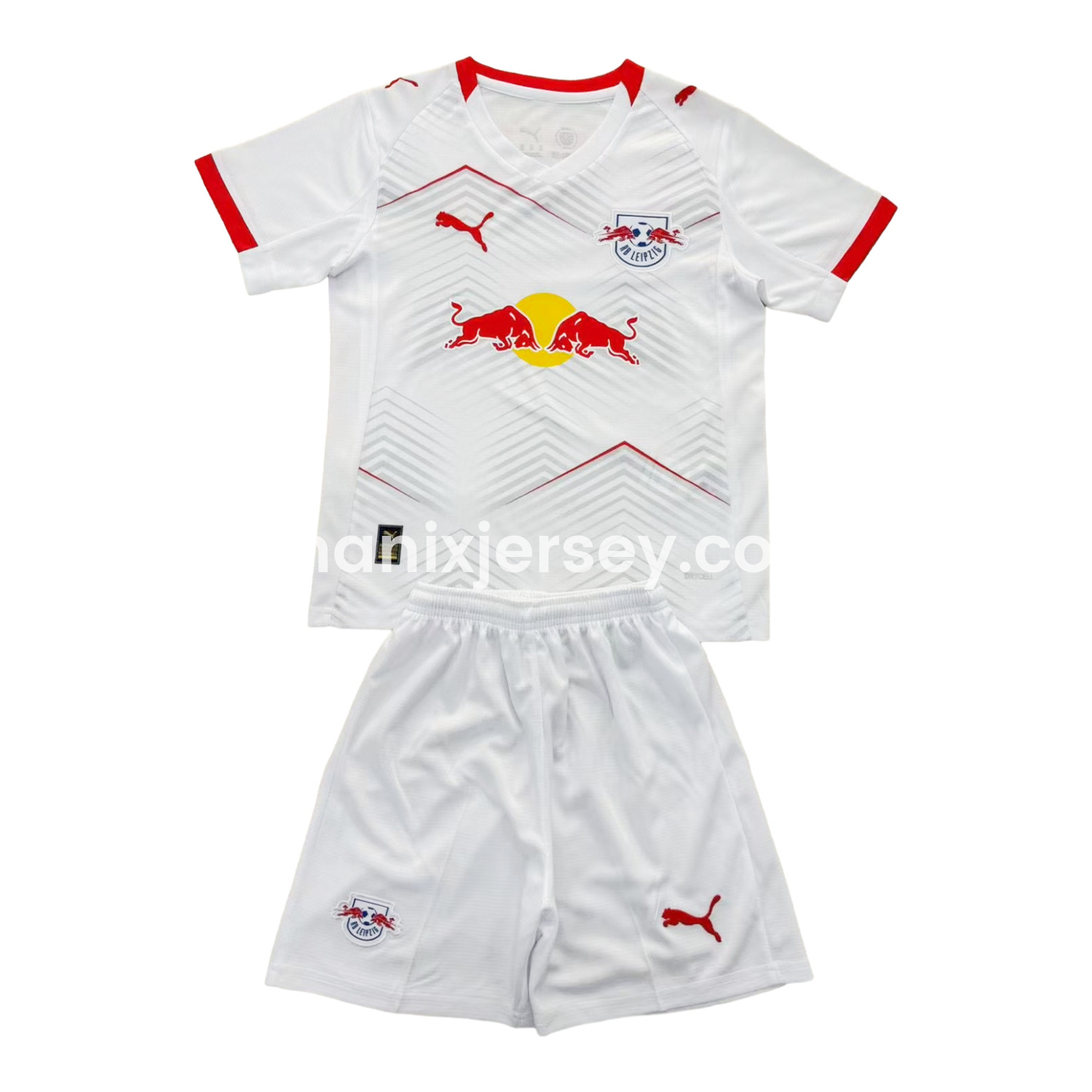 ManixJersey.com | RB Leipzig 25-26 Home Men's Adult Jersey Set - Fans Version -Customize Name, Number and Patch | Worldwide Shipping