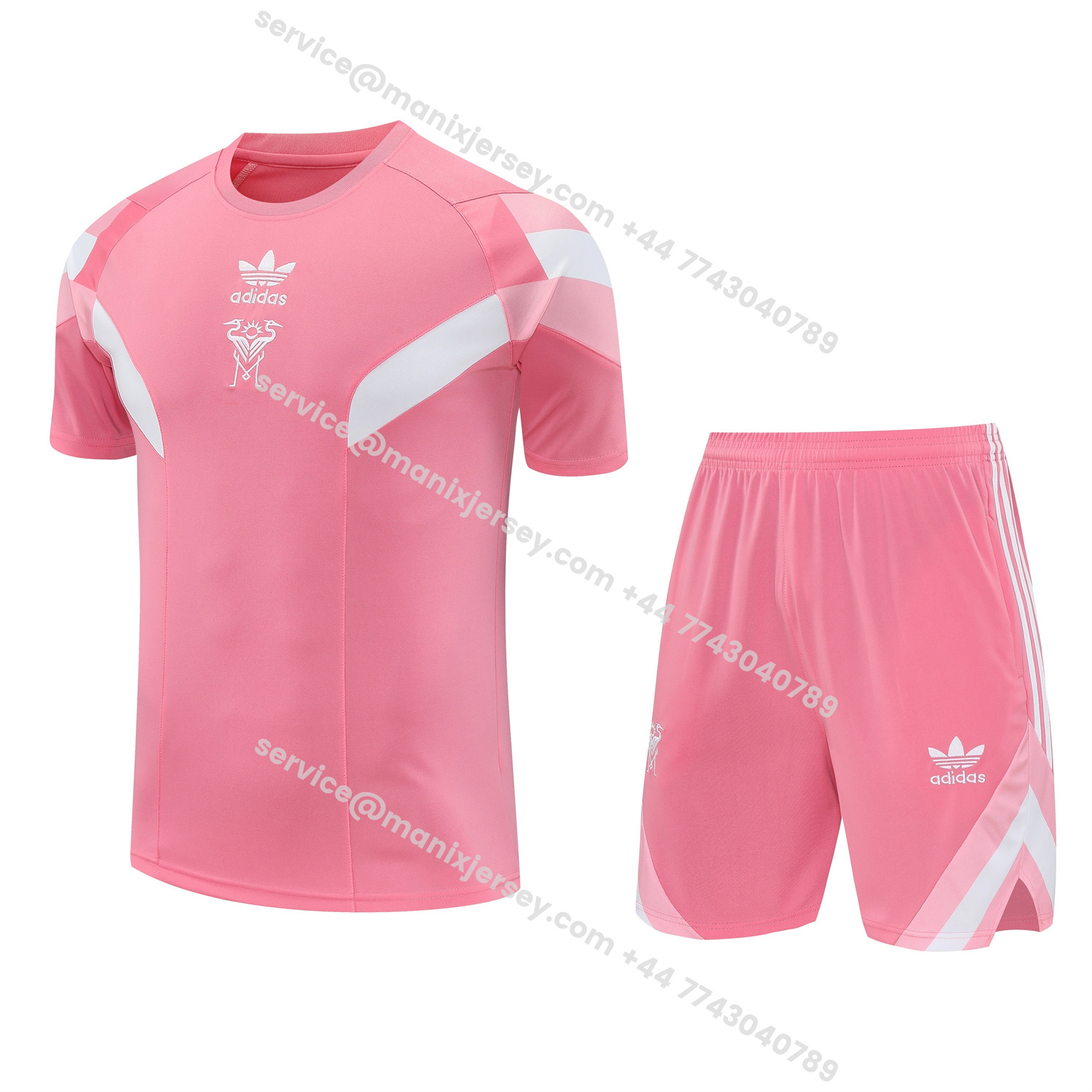 ManixJersey.com | INT M.A.M 25-26 Short-Sleeve Training Set - Pink Top & Pink Shorts -Customize Name, Number and Patch | Worldwide Shipping