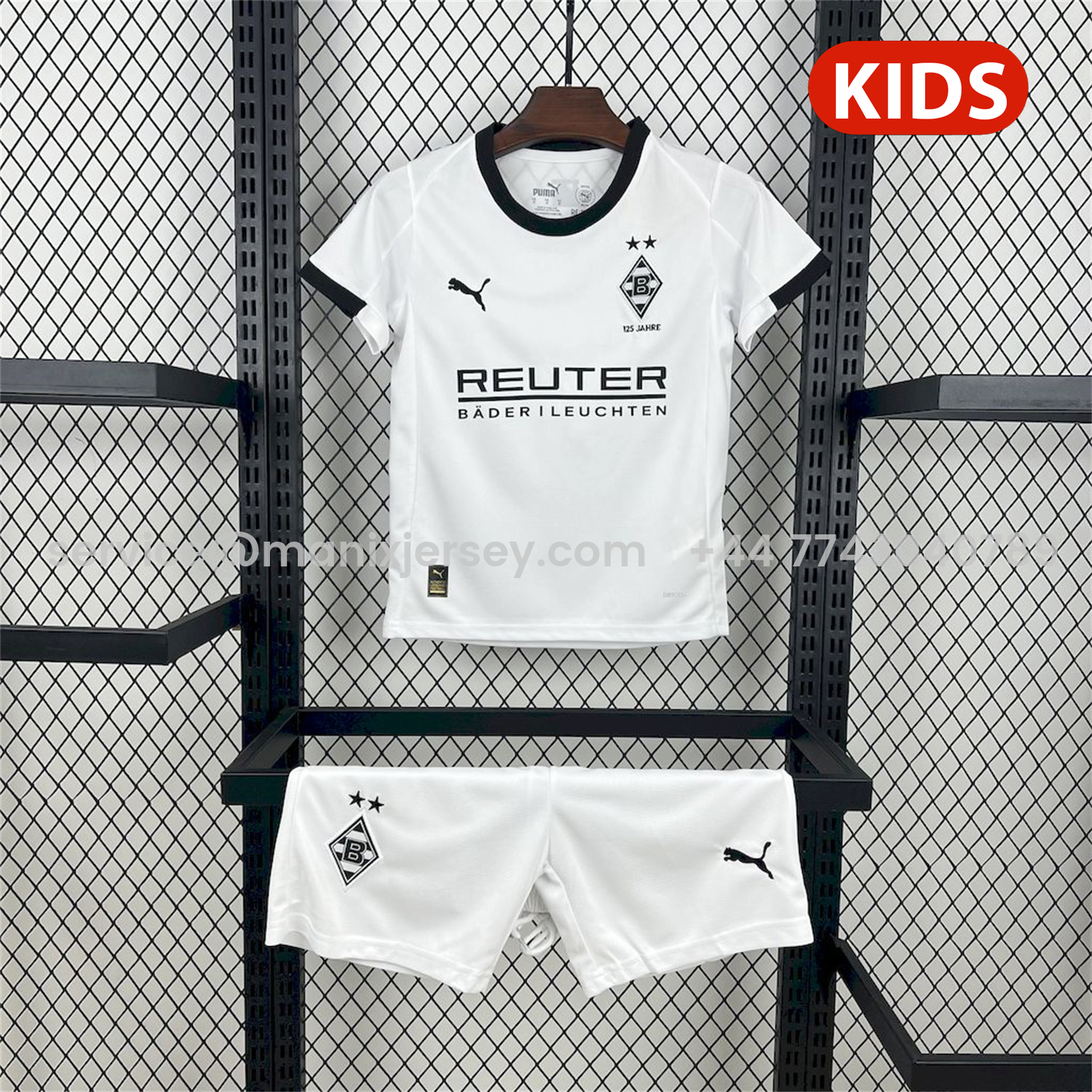 ManixJersey.com | Borussia Mönchengladbach 25-26 Home Kids Kit -Customize Name, Number and Patch | Worldwide Shipping