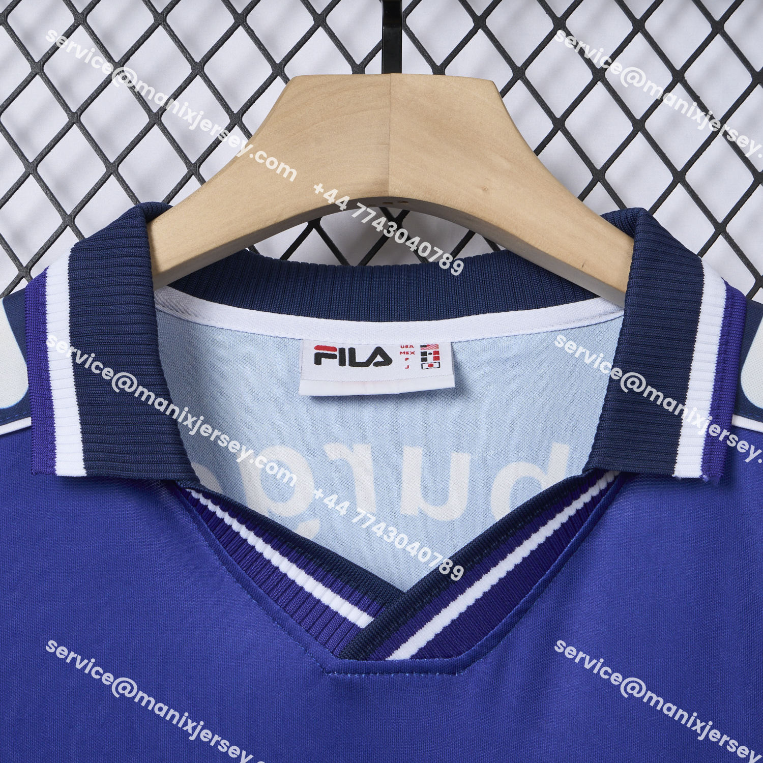 ManixJersey.com | Retro Hamburger SV 2000-01 Away Blue Jersey -Customize Name, Number and Patch | Worldwide Shipping
