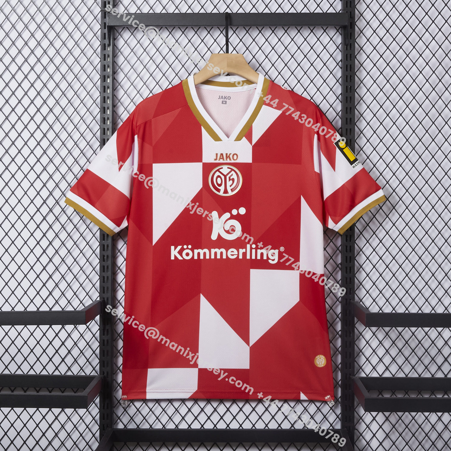 ManixJersey.com | Mainz 25-26 Conference League Home Jersey - Fans Version -Customize Name, Number and Patch | Worldwide Shipping