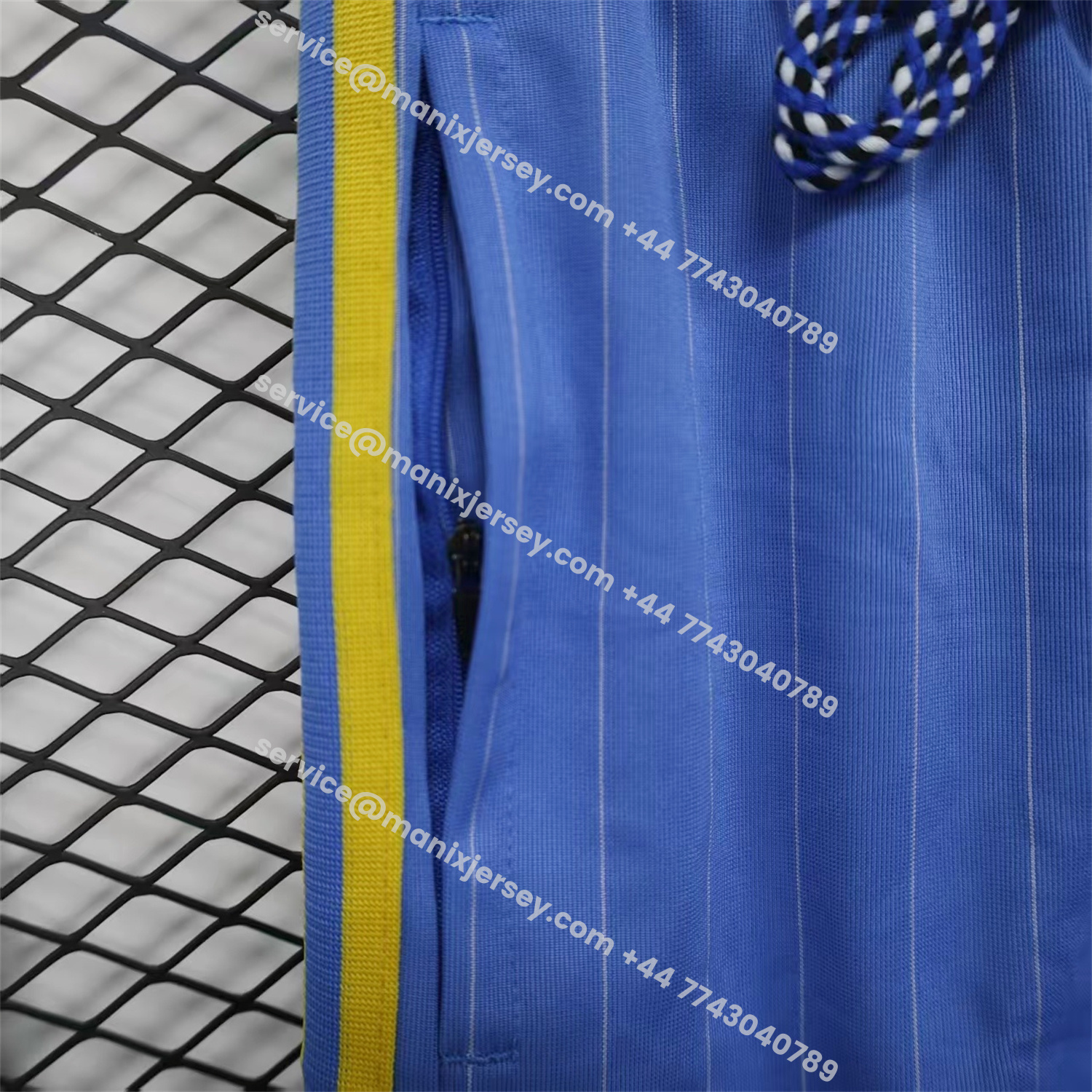 ManixJersey.com | Manchester United 25-26 Trefoil Blue Travel Shorts - Player Version -Customize Name, Number and Patch | Worldwide Shipping