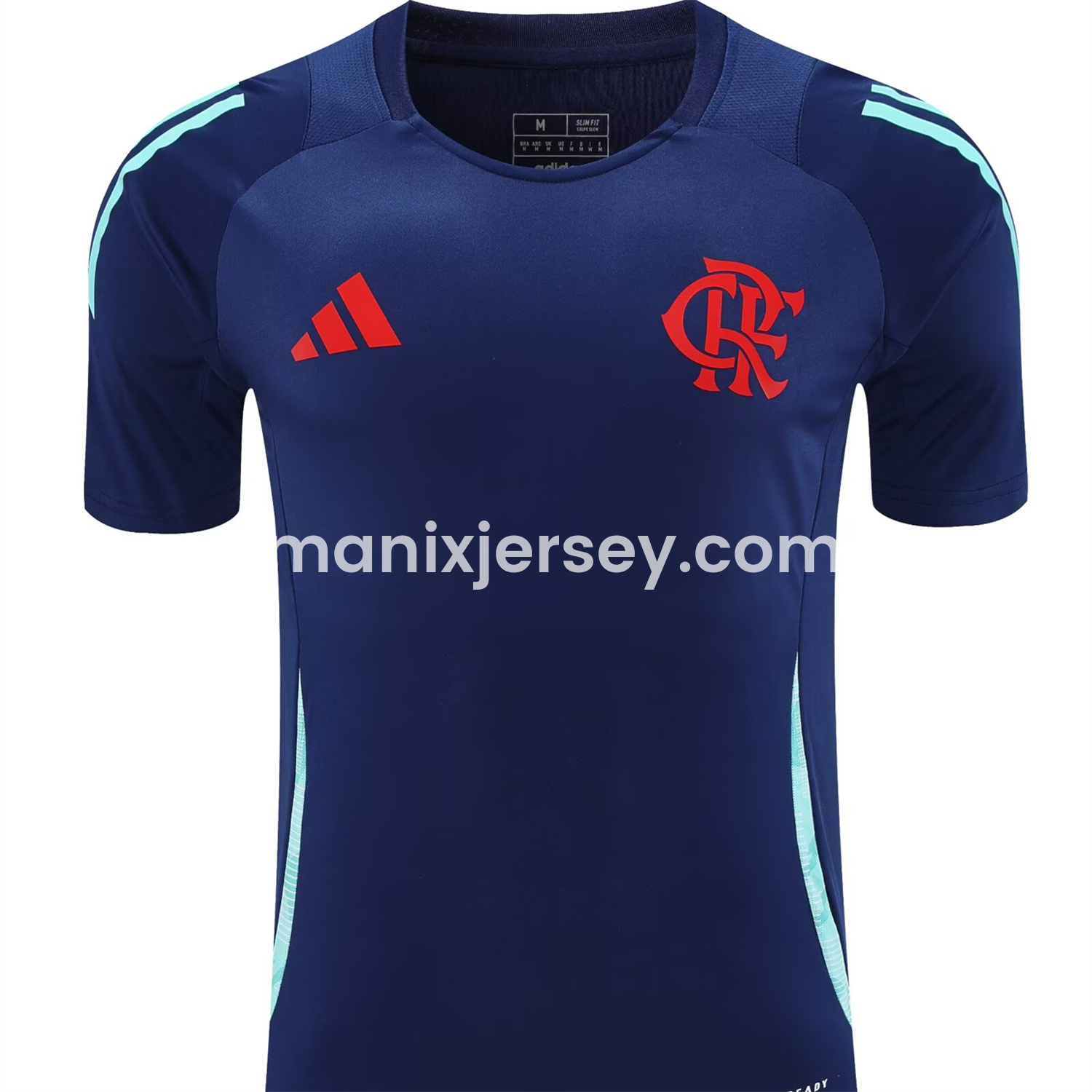 ManixJersey.com | Flamengo 25-26 Short-Sleeve Kids Training Set - Royal Blue With Royal Blue -Customize Name, Number and Patch | Worldwide Shipping
