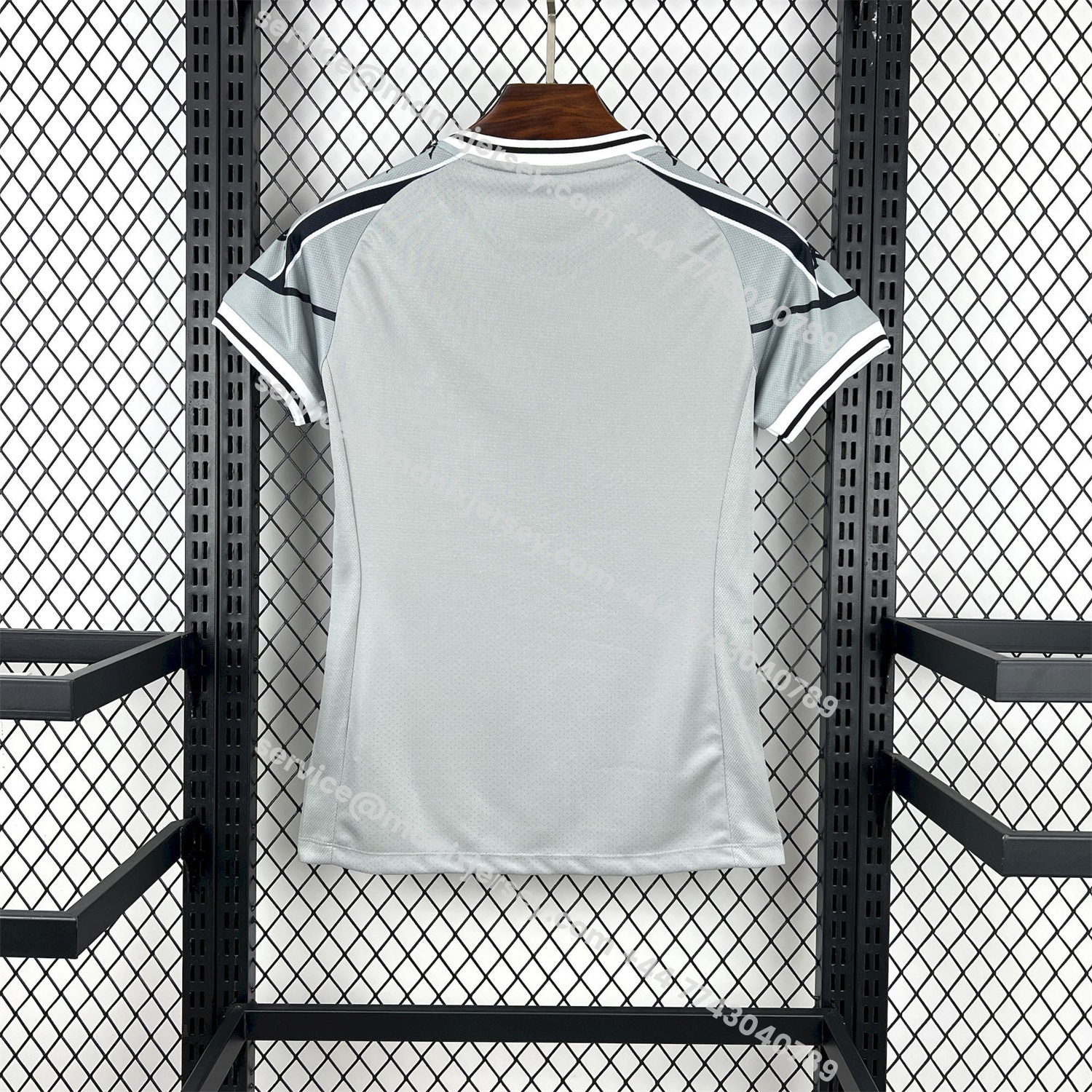 ManixJersey.com | Women's Vasco da Gama 25-26 Grey Pre-Match Jersey -Customize Name, Number and Patch | Worldwide Shipping