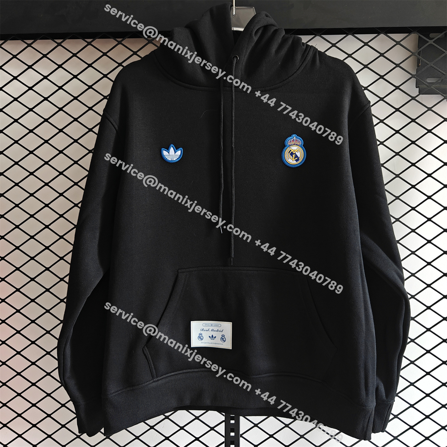 ManixJersey.com | Real Madrid 25-26 Originals Terrace Icon Unisex Pullover Hoodie -Customize Name, Number and Patch | Worldwide Shipping