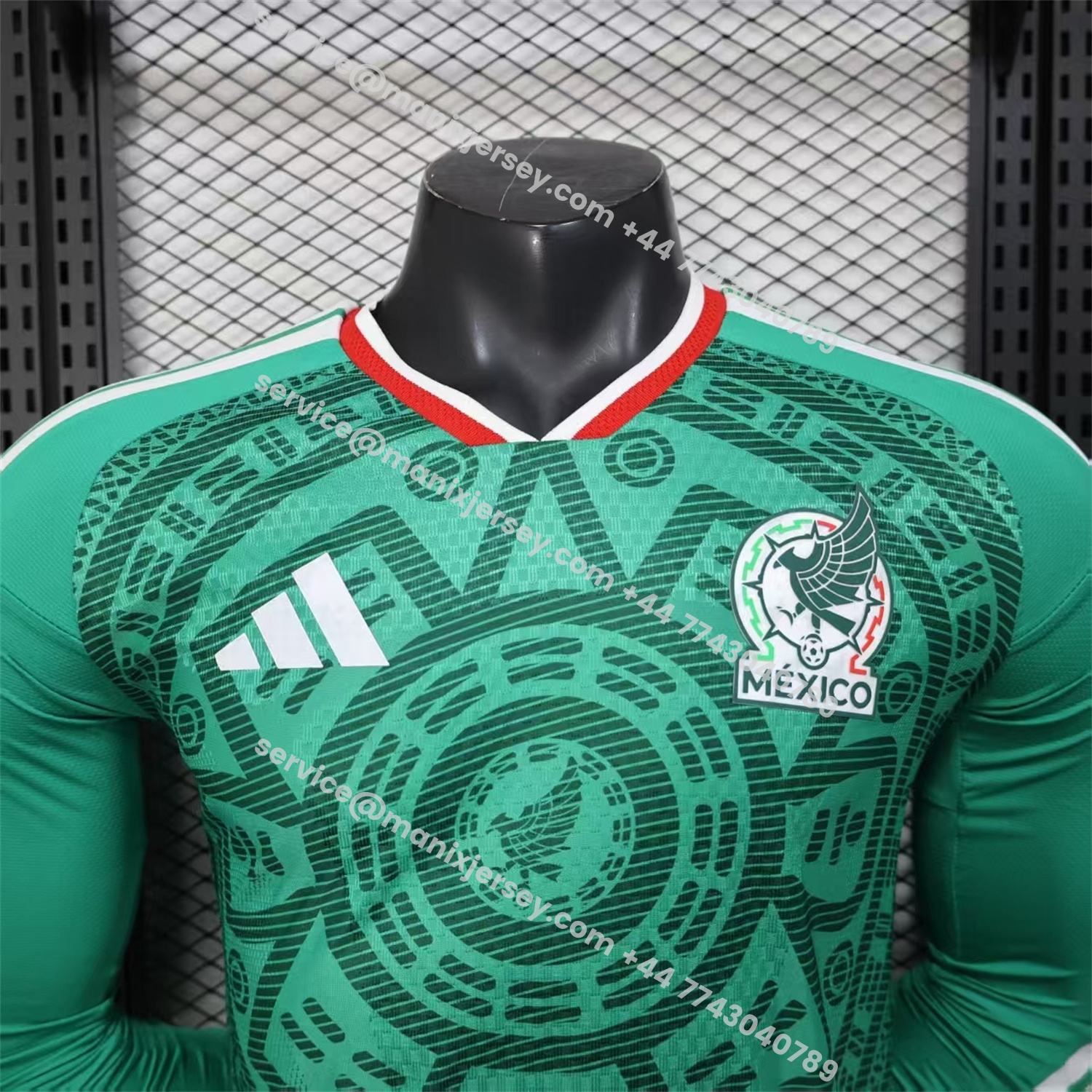 ManixJersey.com | Mexico 25-26 Home Long Sleeves Jersey (Leaked Version) - Player Version -Customize Name, Number and Patch | Worldwide Shipping