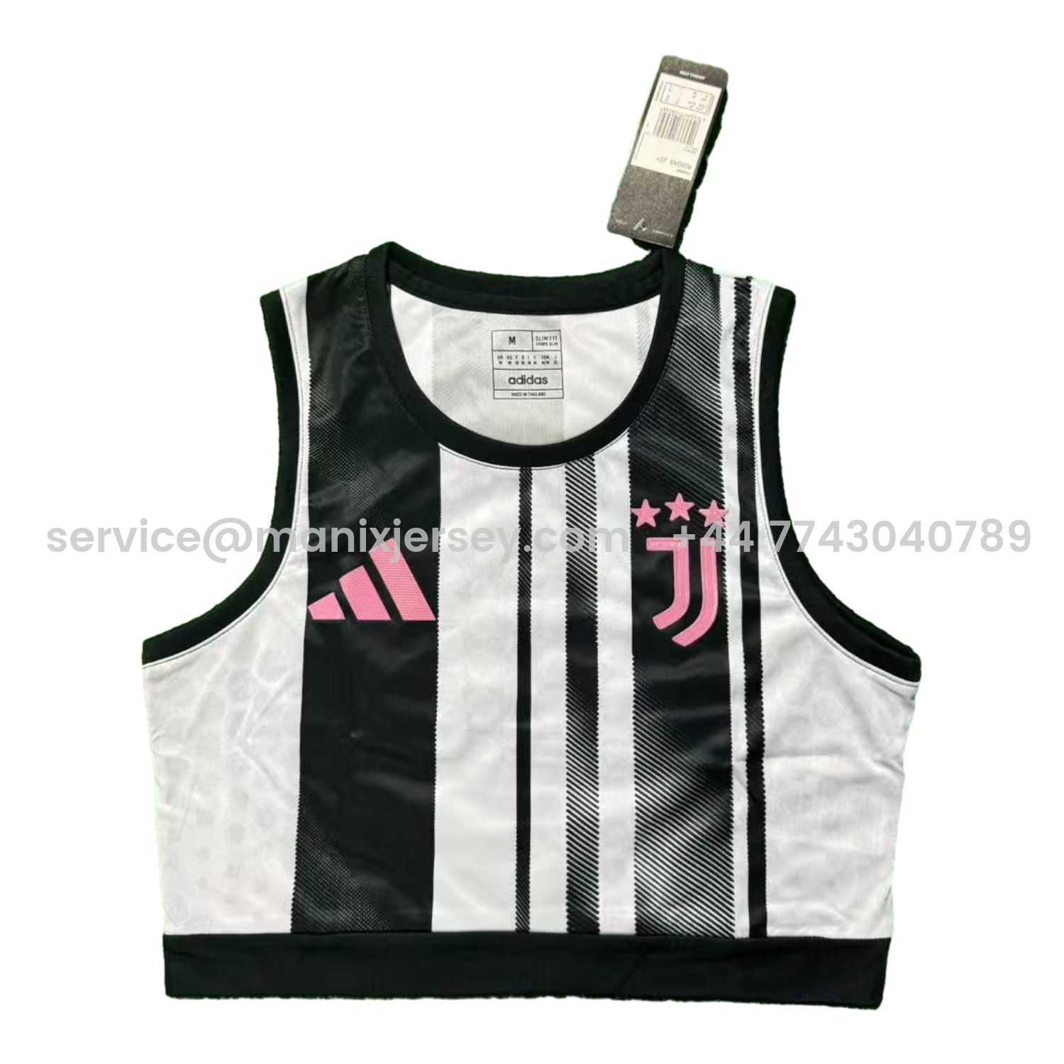 ManixJersey.com | Women's Juventus 25-26 Home Black And White Yoga Vest -Customize Name, Number and Patch | Worldwide Shipping