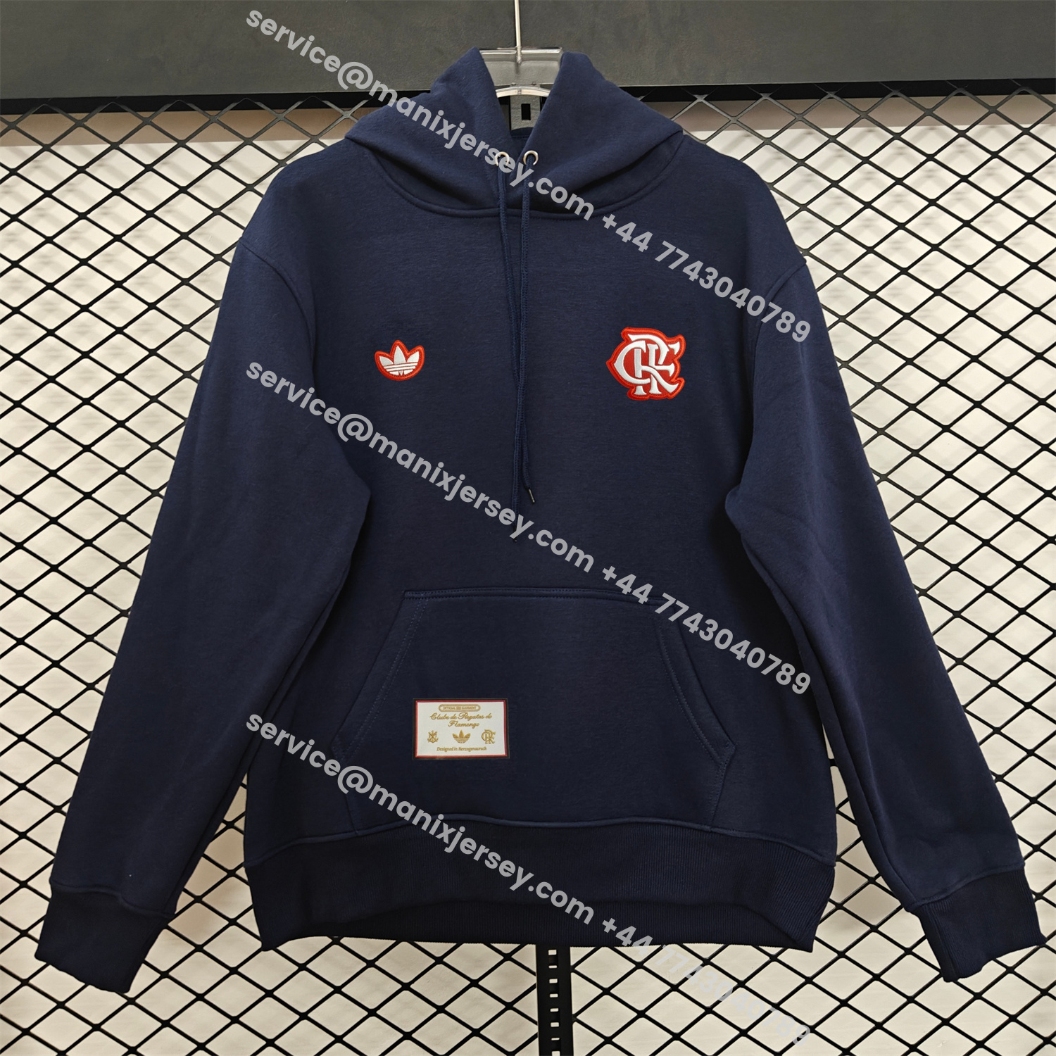 ManixJersey.com | Flamengo 25-26 Originals Terrace Icon Unisex Pullover Hoodie -Customize Name, Number and Patch | Worldwide Shipping