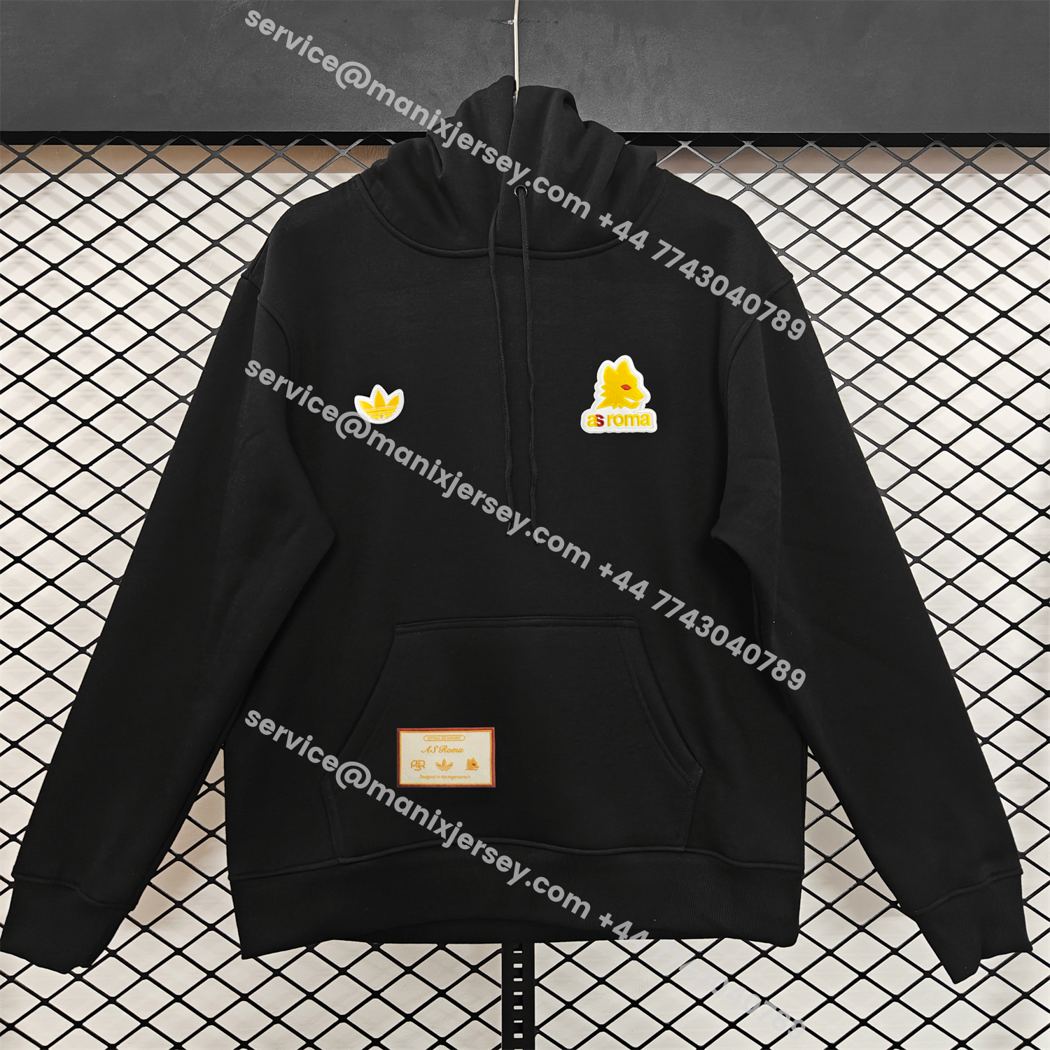 ManixJersey.com | AS Roma 25-26 Originals Terrace Icon Unisex Pullover Hoodie -Customize Name, Number and Patch | Worldwide Shipping