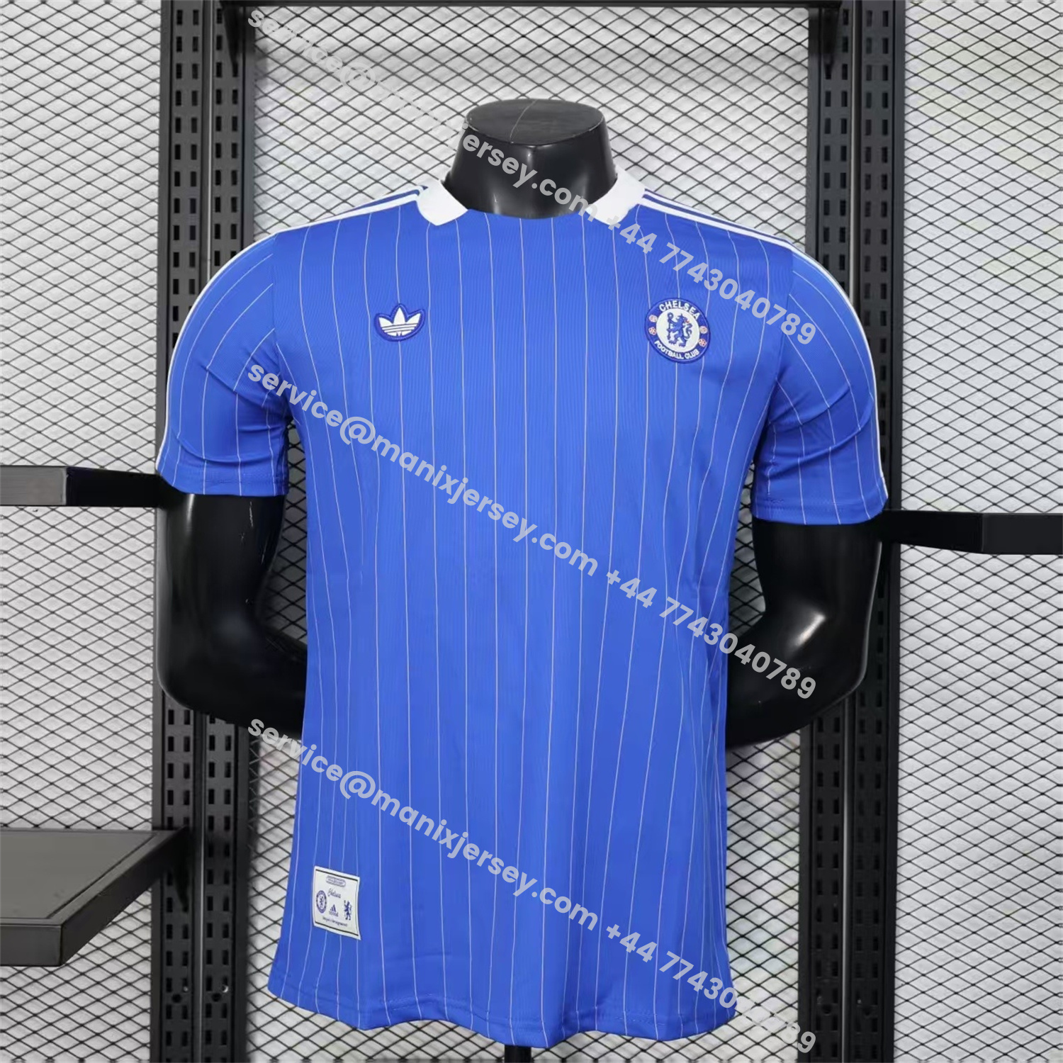 ManixJersey.com | C.H.E.L.S.E.A 25-26 Icon Range Travel Special Edition Blue Jersey - Player Version -Customize Name, Number and Patch | Worldwide Shipping