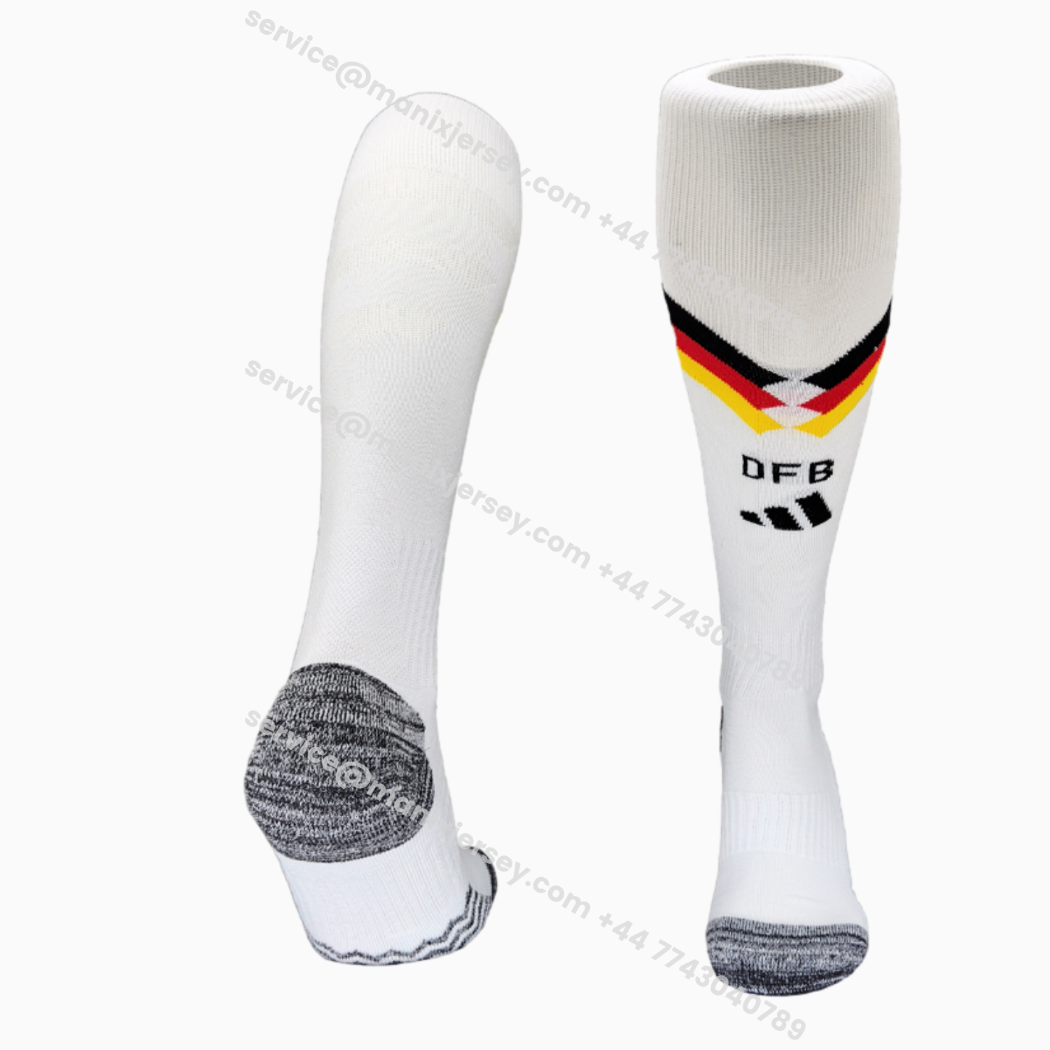 ManixJersey.com | Germany 2026 Home Socks - White -Customize Name, Number and Patch | Worldwide Shipping