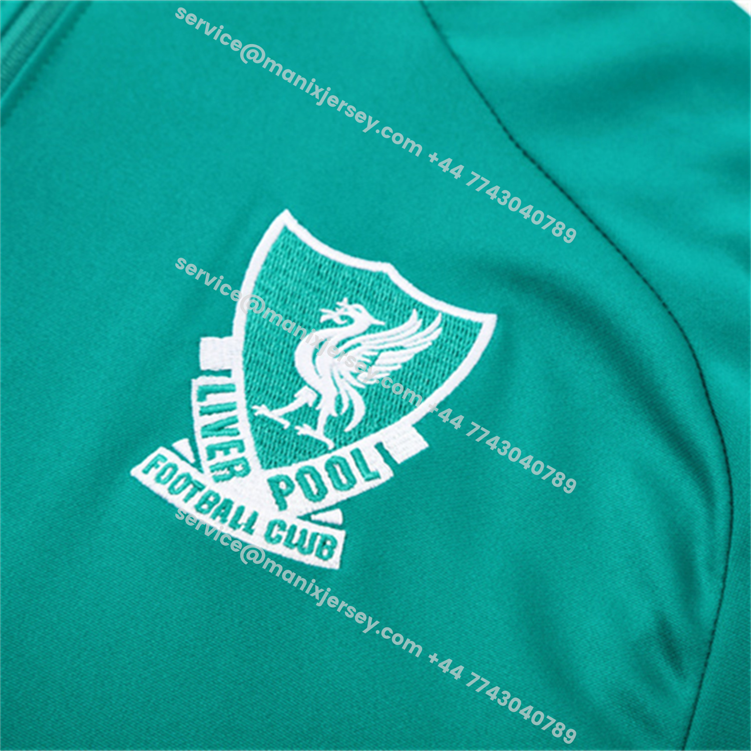 ManixJersey.com | Liver.pool 25-26 Kids Long Sleeve Training Set - Green Top & Black Pants -Customize Name, Number and Patch | Worldwide Shipping