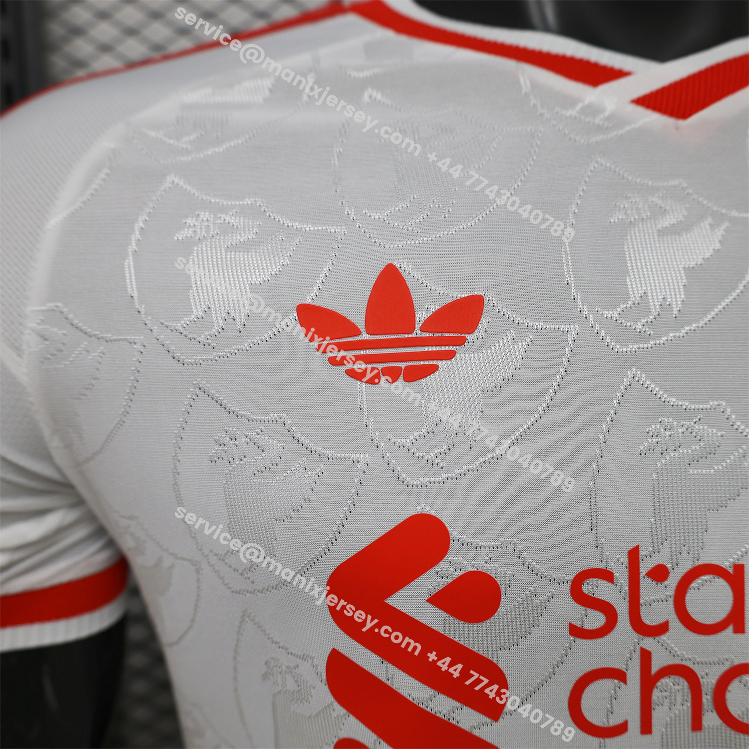 Liver.pool 26-27 Casual White With Faint Logos Jersey - Player Version:football jersey mysite: unitedjerseyfootball 邓江浪:football