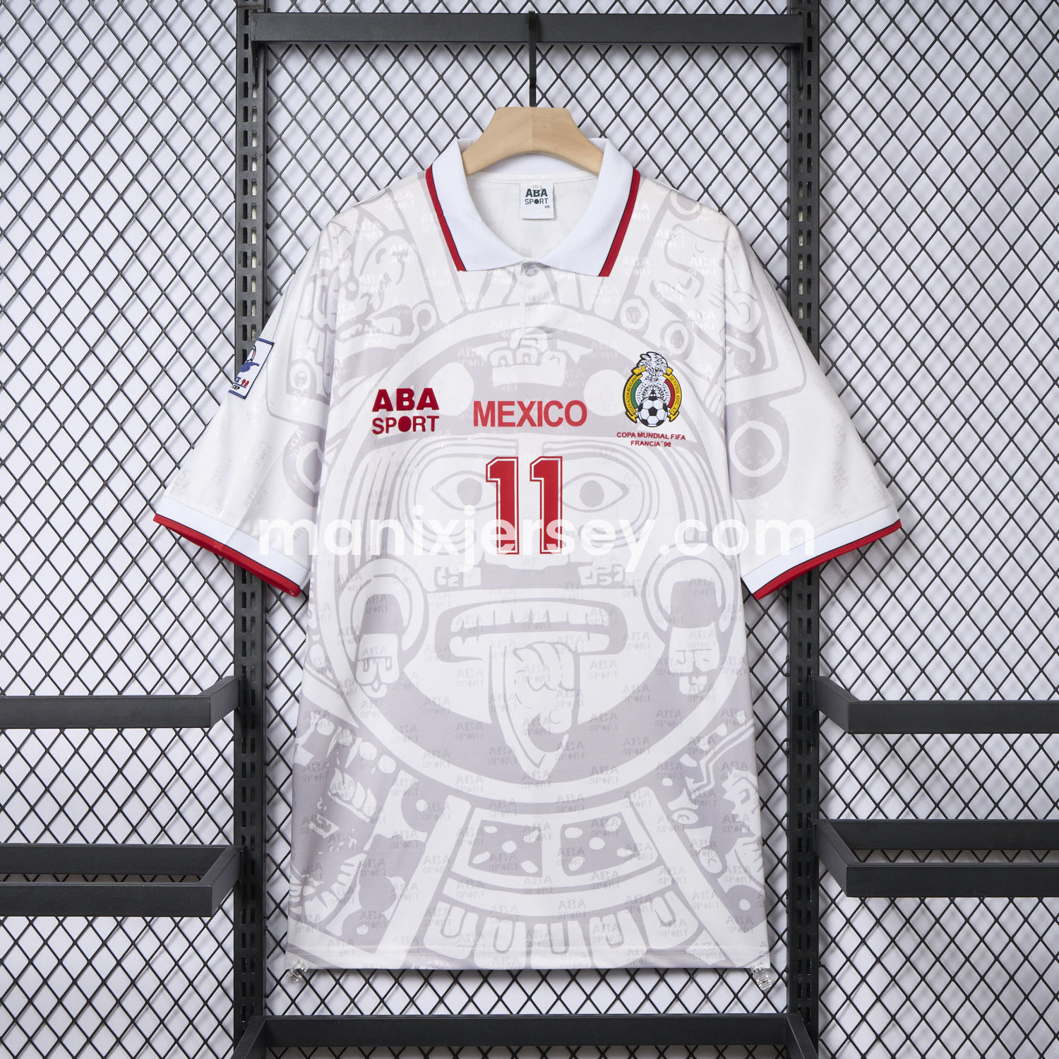 ManixJersey.com | Retro Mexico 1998 Away Jersey -Customize Name, Number and Patch | Worldwide Shipping