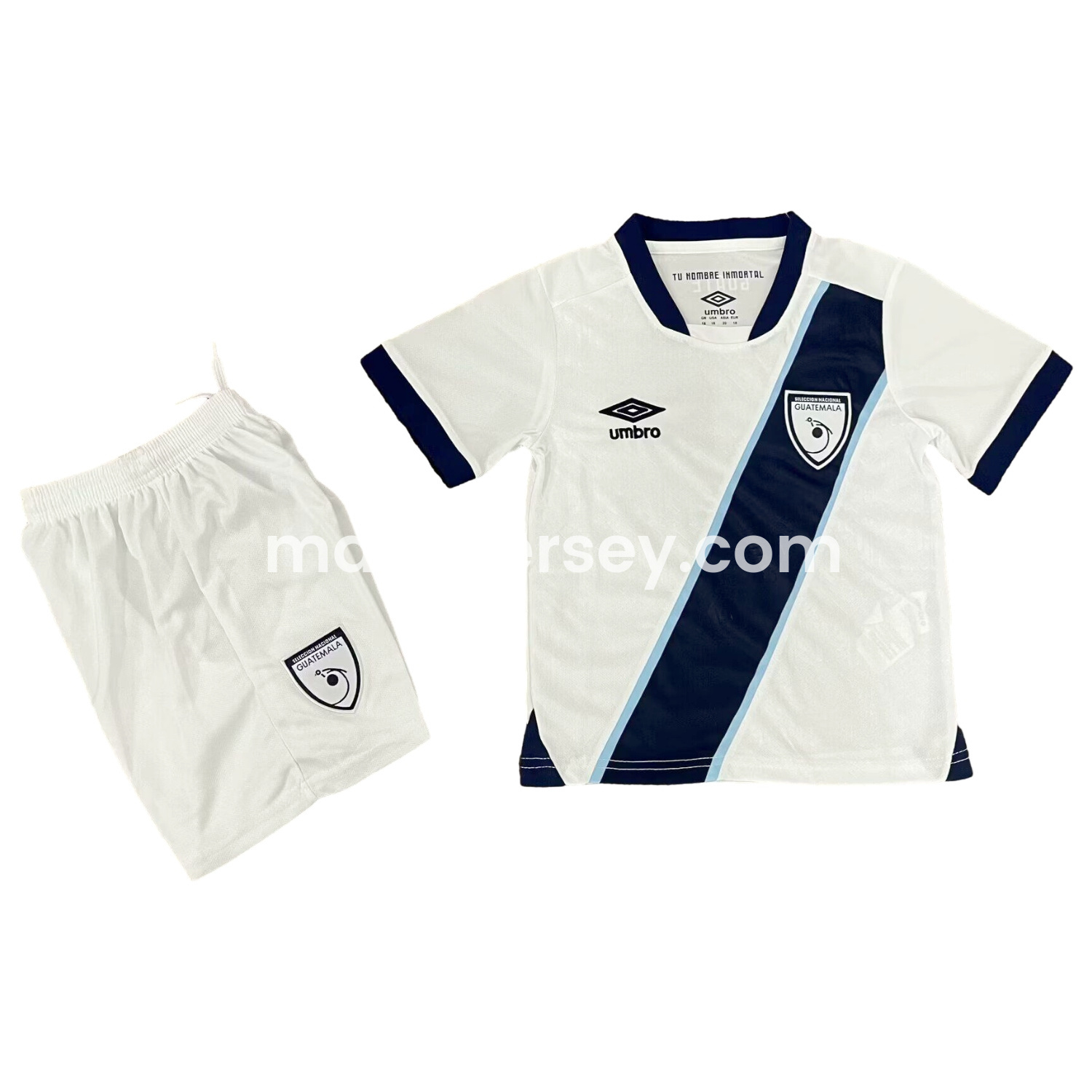 ManixJersey.com | Guatemala 25-26 Home Kids Kit -Customize Name, Number and Patch | Worldwide Shipping
