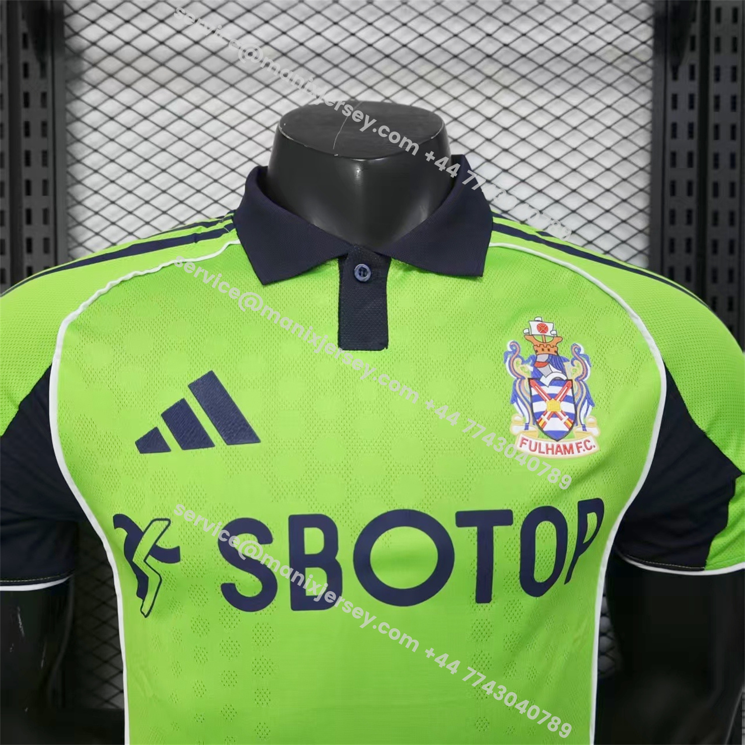 ManixJersey.com | Fulham 25-26 Away Green Jersey - Player Version -Customize Name, Number and Patch | Worldwide Shipping