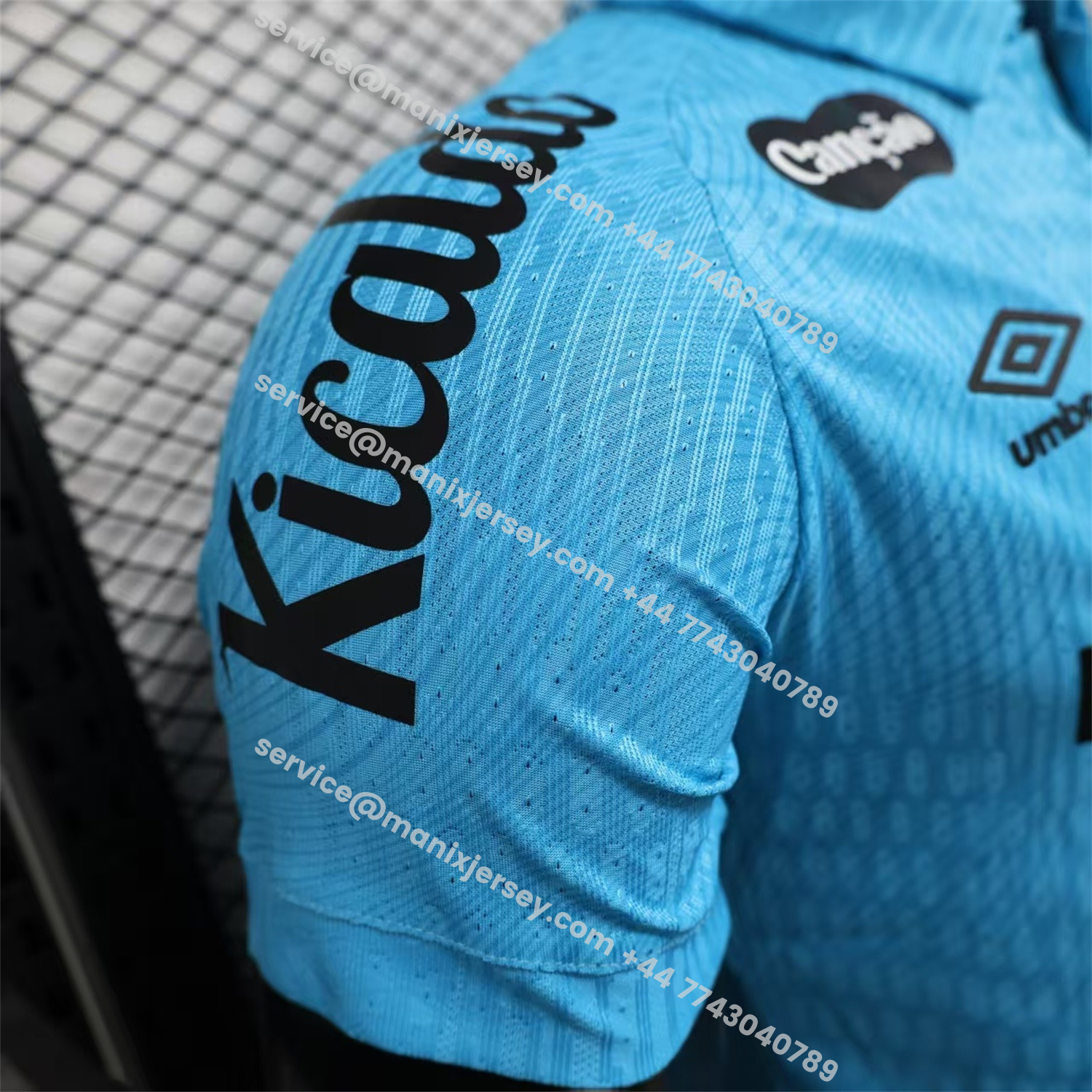 ManixJersey.com | Santos 25-26 Third Blue Jersey - Play Version -Customize Name, Number and Patch | Worldwide Shipping