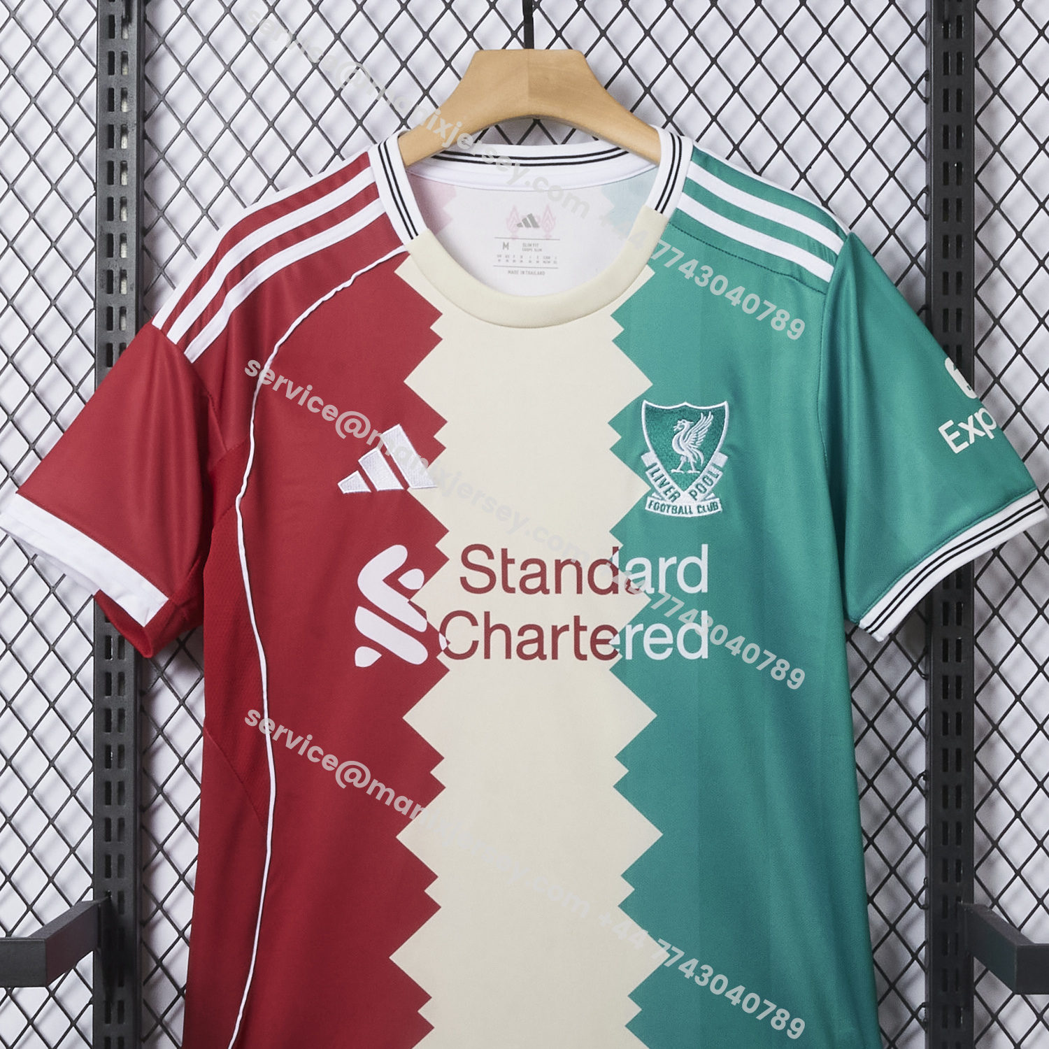 ManixJersey.com | Liver.pool 25-26 Tricolor Shirt - Fans Version -Customize Name, Number and Patch | Worldwide Shipping