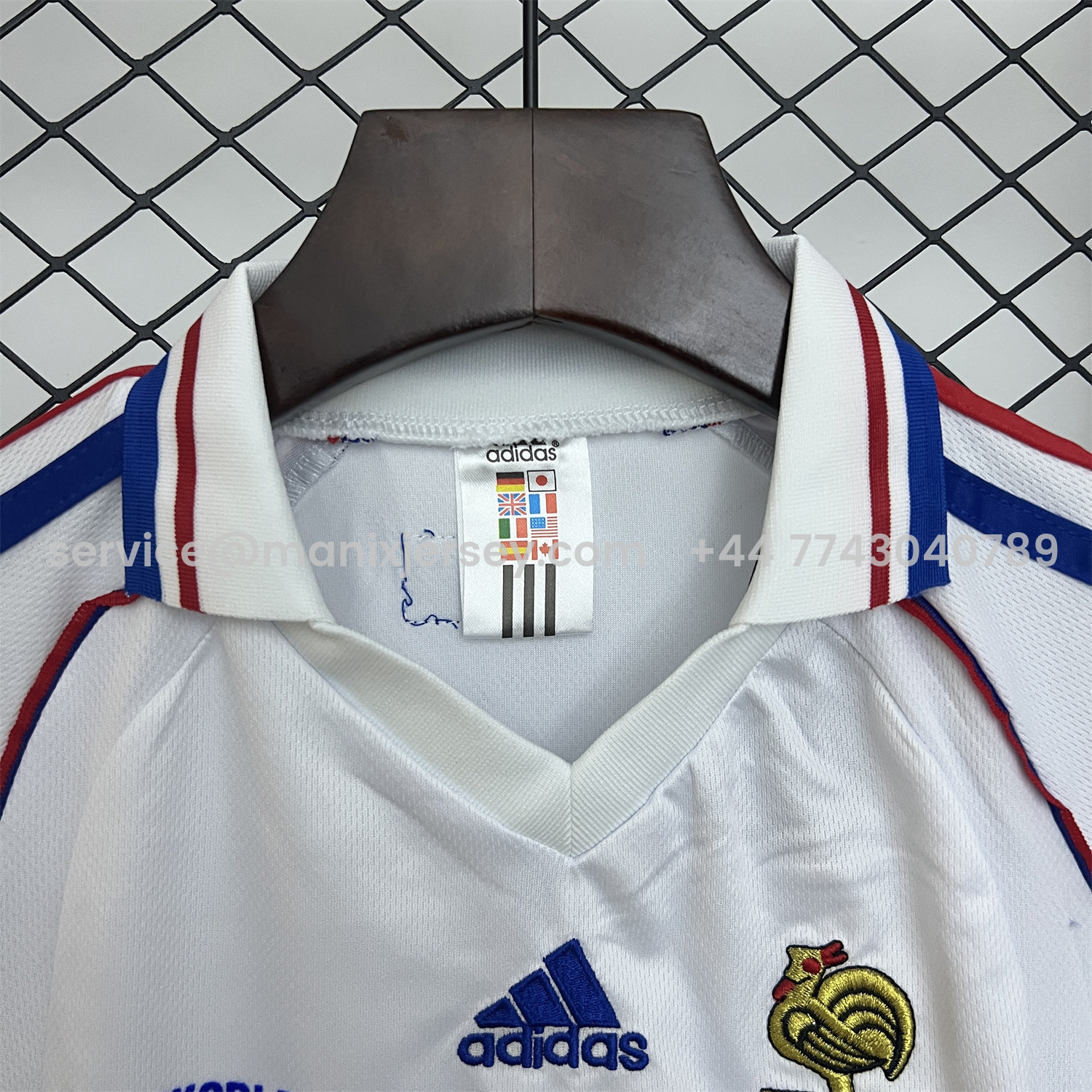 ManixJersey.com | Retro France 1998 Away Kids Kit -Customize Name, Number and Patch | Worldwide Shipping