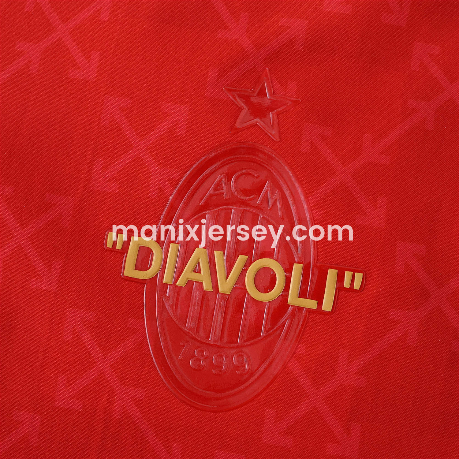 ManixJersey.com | AC Milan 24-25 Fourth “Diavoli” Special Edition Double Sided Reversible Windbreaker - Black & Red -Customize Name, Number and Patch | Worldwide Shipping