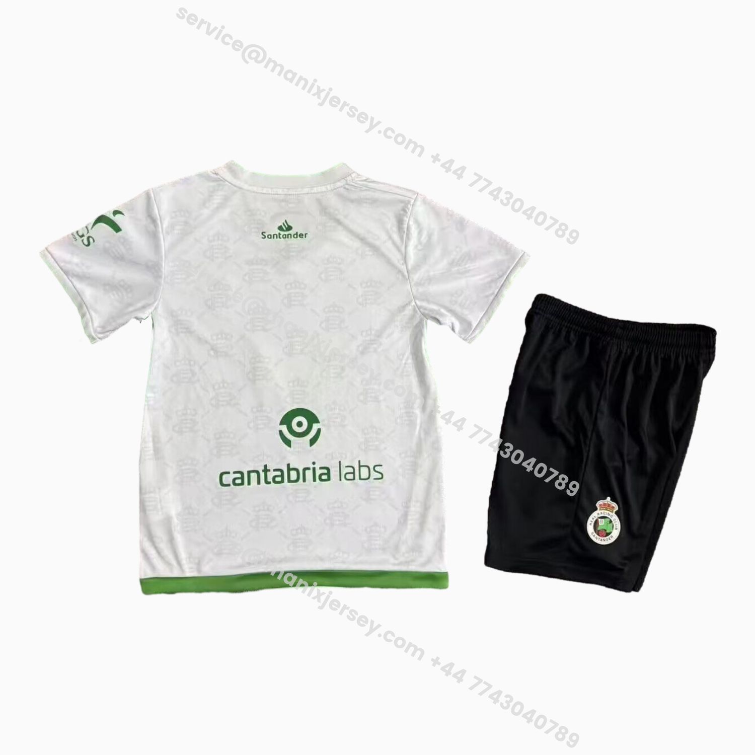 ManixJersey.com | Racing de Santander 25-26 Home Kids Kit -Customize Name, Number and Patch | Worldwide Shipping
