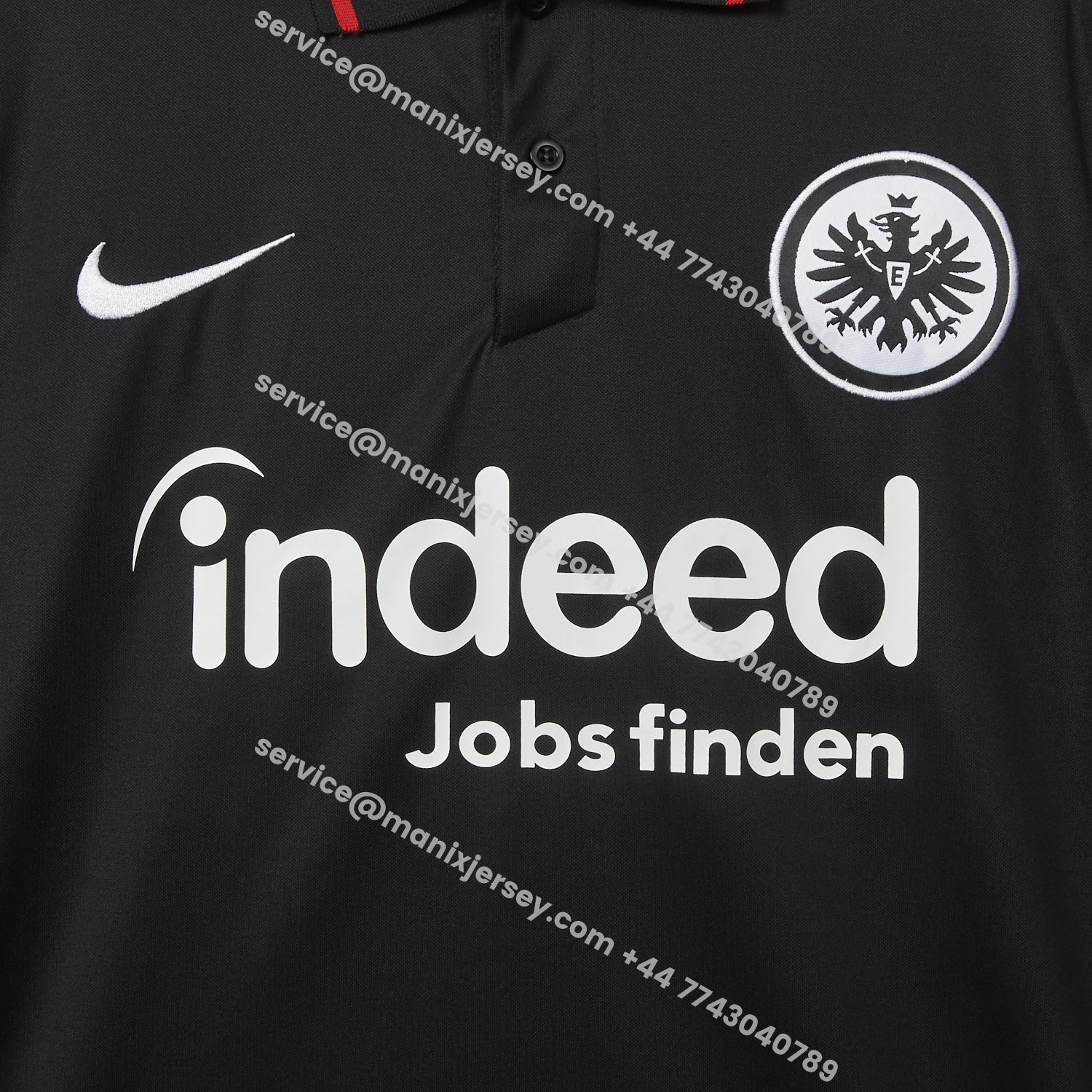 ManixJersey.com | Retro Frankfurt 2021-22 Home Black Jersey -Customize Name, Number and Patch | Worldwide Shipping
