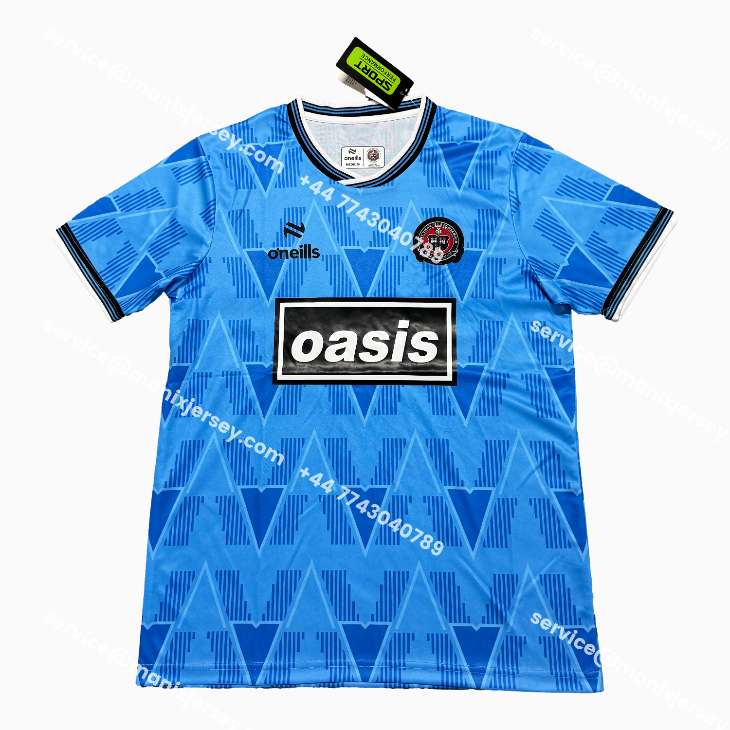 ManixJersey.com | Bohemian 25-26 Oasis Originals Tour Blue Jersey - Fans Version -Customize Name, Number and Patch | Worldwide Shipping