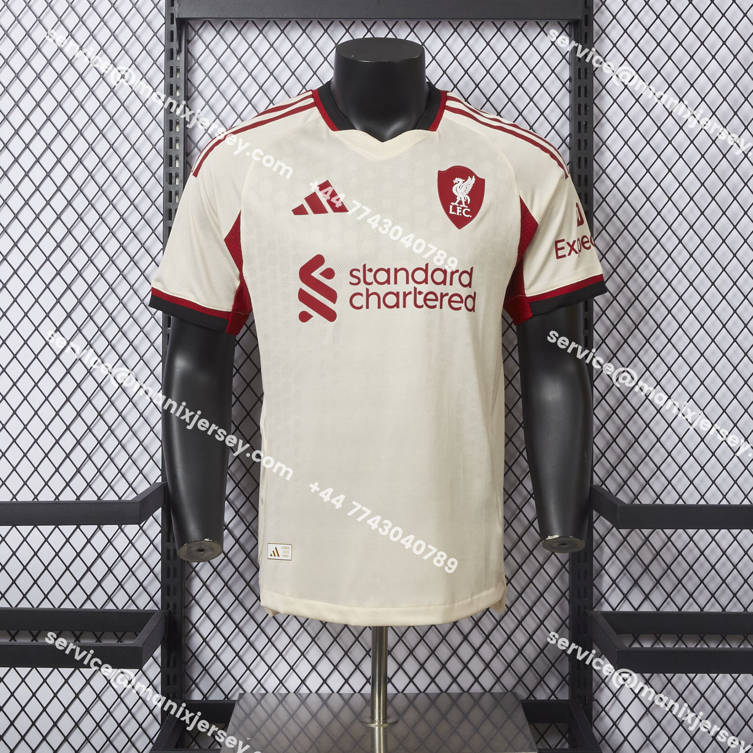 ManixJersey.com | Liver.pool 25-26 Away Beige Jersey - Player Version -Customize Name, Number and Patch | Worldwide Shipping